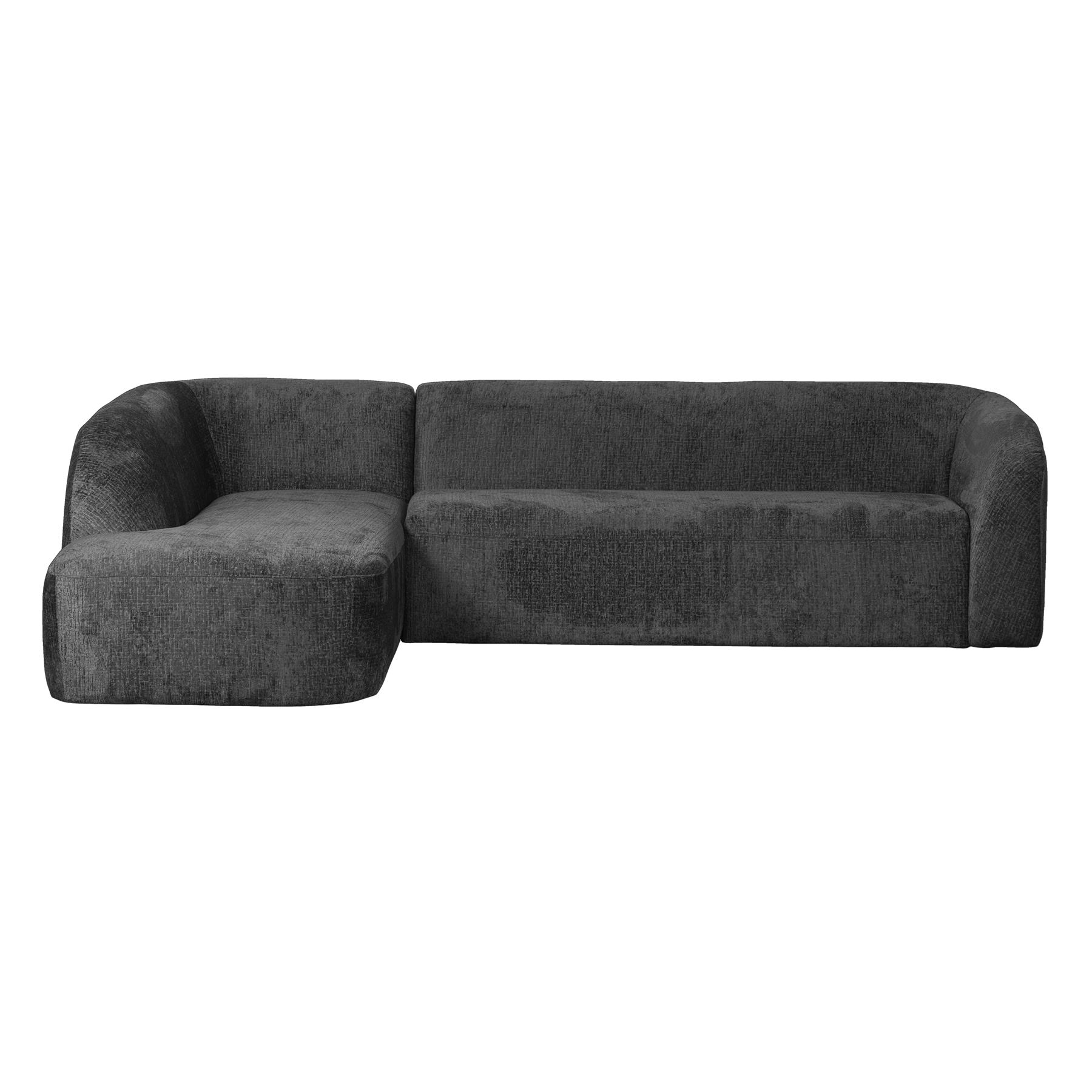 BePureHome Sloping Hoekbank Links - Velvet - Mountain - 77x274x225|87