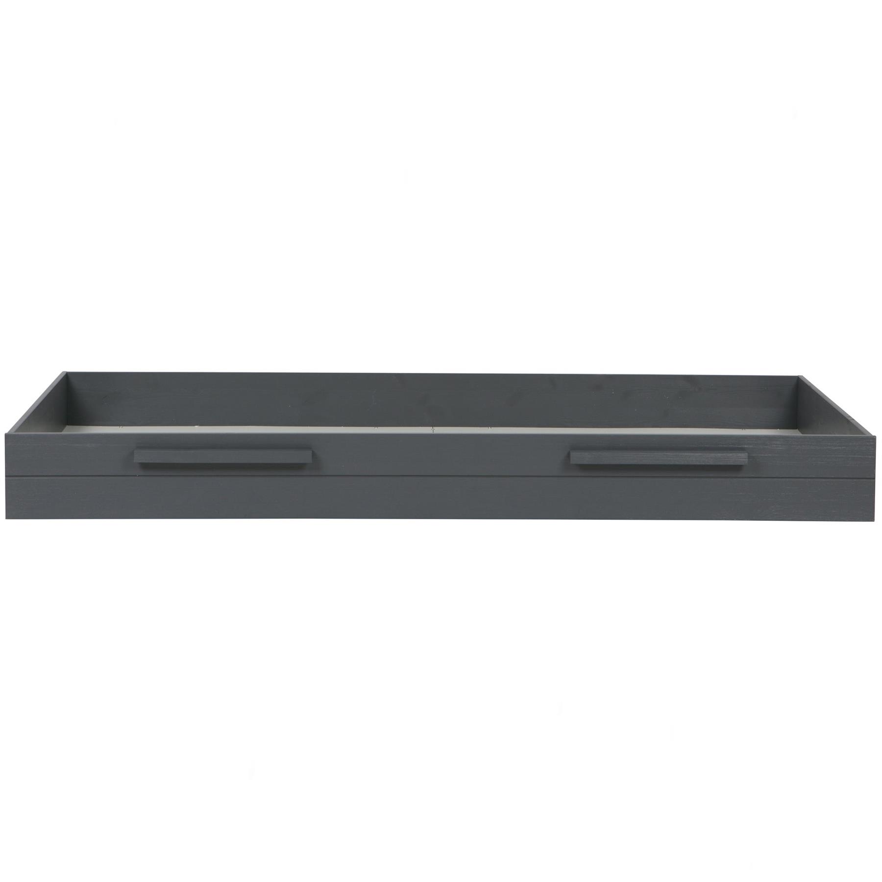 WOOOD Dennis Bedbank Incl. Bedlade|Lattenrol - Grenen - Staalgrijs