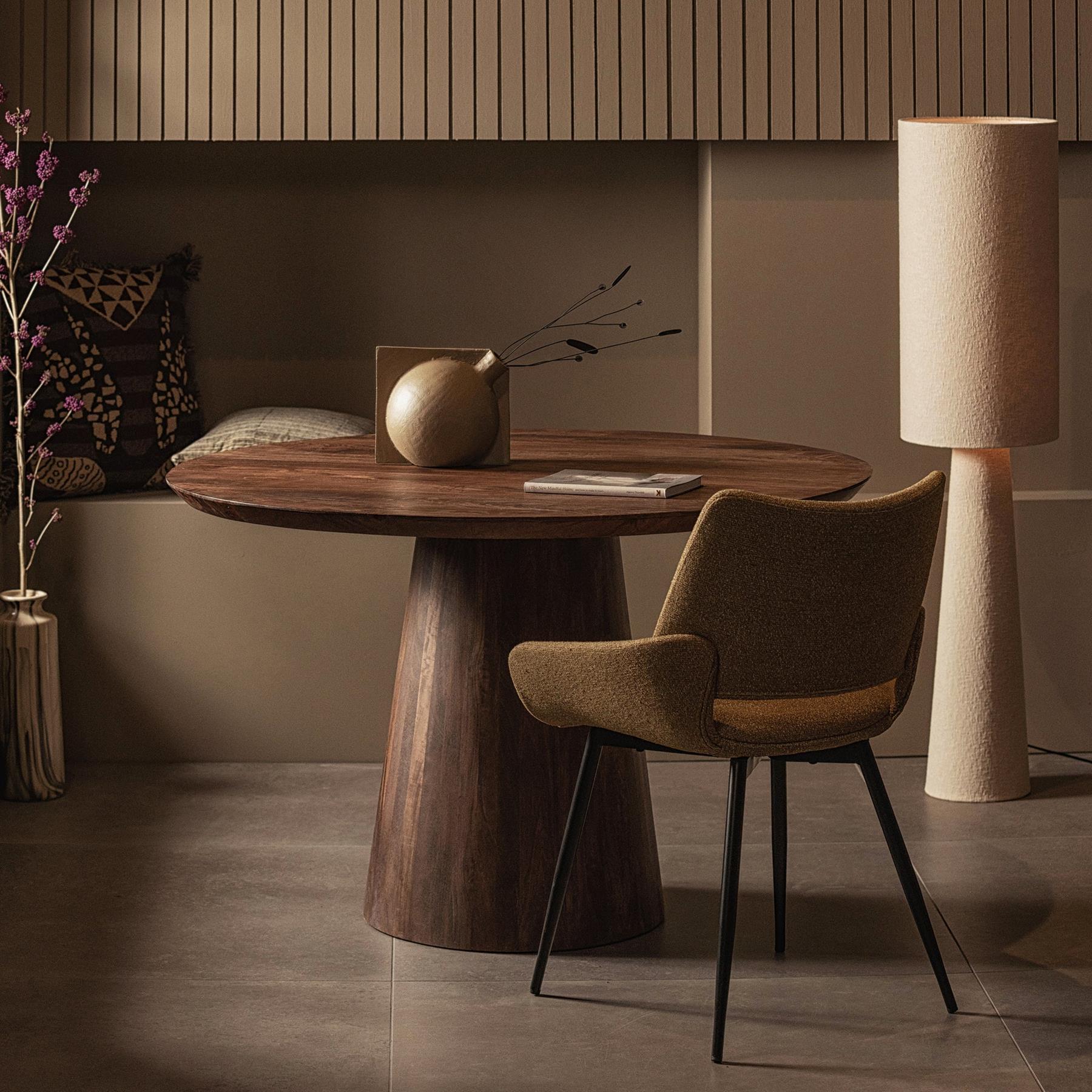 BePureHome Parade Eetkamerstoelen - Melange Stof - Zand - Set van 2