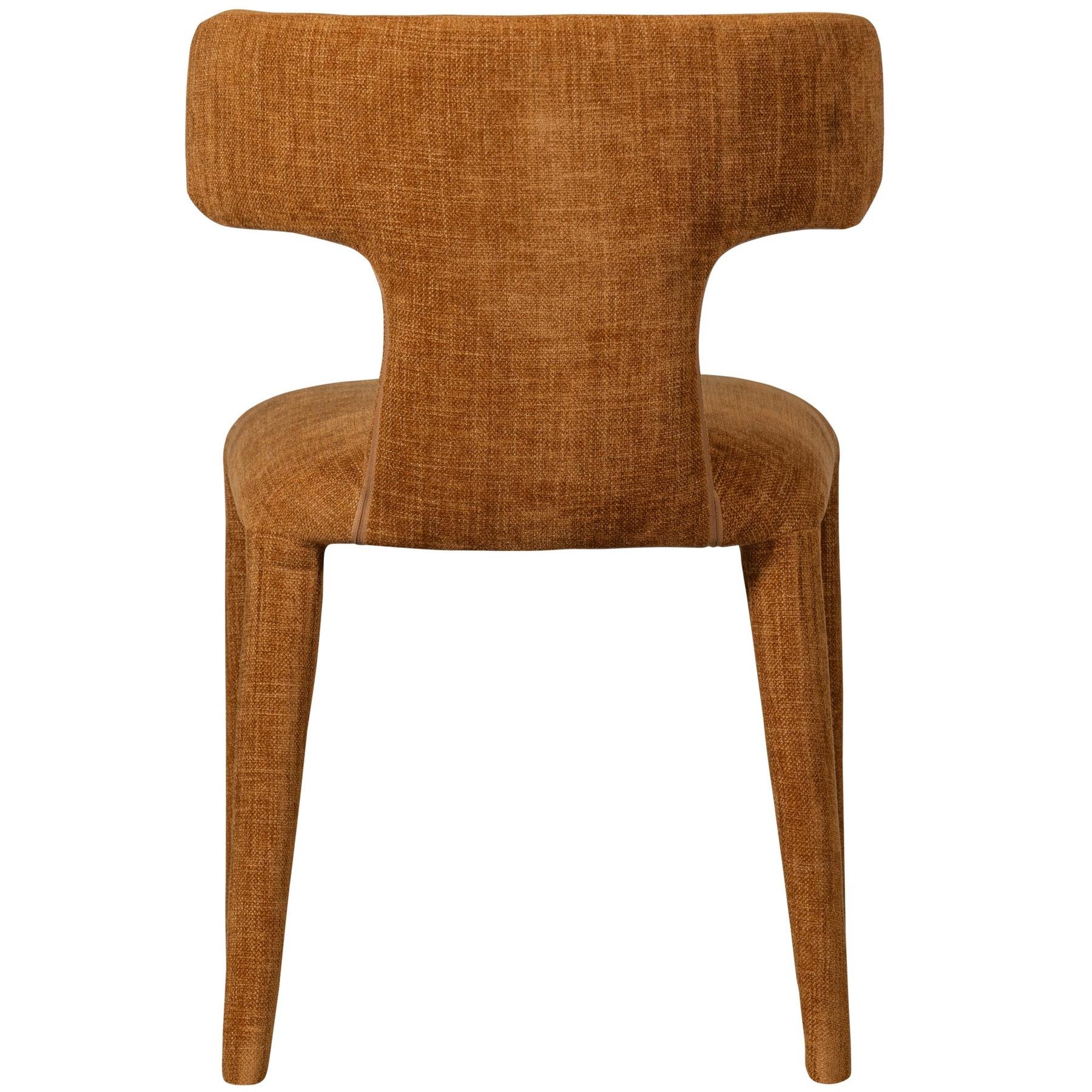 BePureHome Permit Eetkamerstoelen - Polyester - Cinnamon - Set van 2