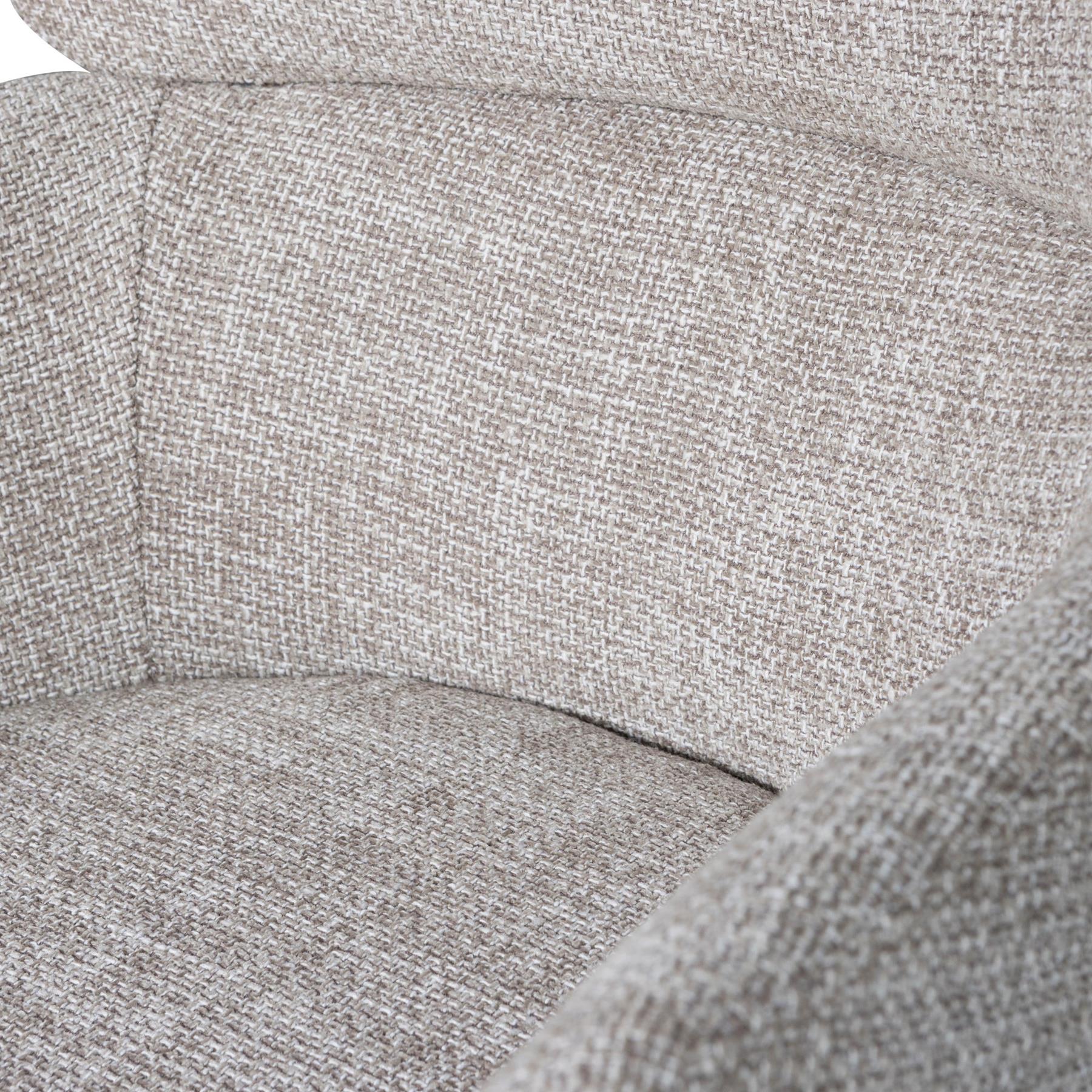 WOOOD Fenne Draaibare Eetkamerstoelen - Polyester - Naturel -Set van 2