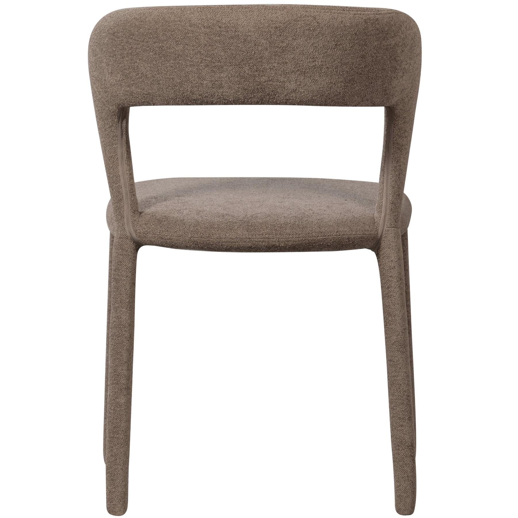 BePureHome Noble Eetkamerstoelen - Polyester - Taupe - Set van 2