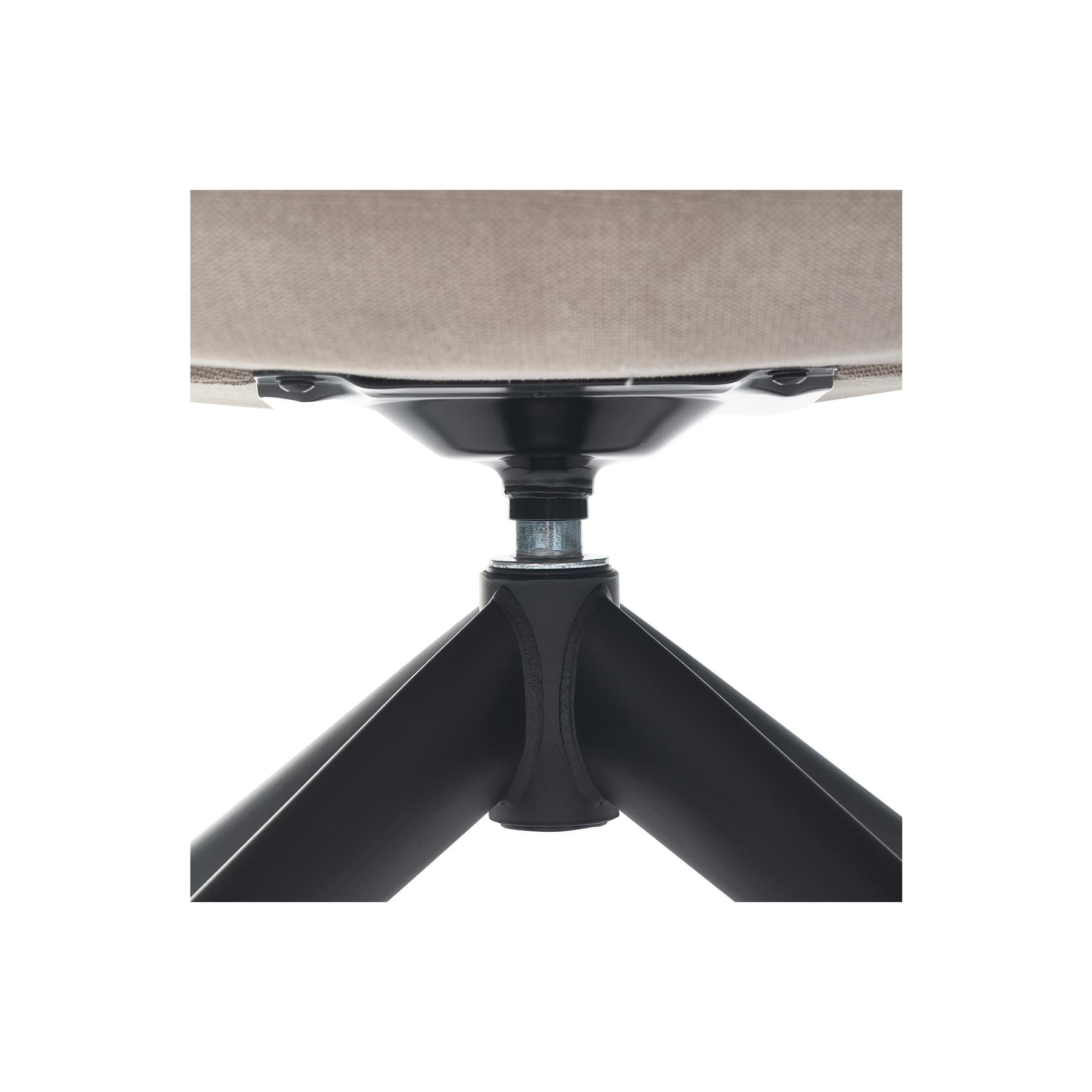 WOOOD Jouke Draaifauteuil - Polyester - Zand - 97x70x85