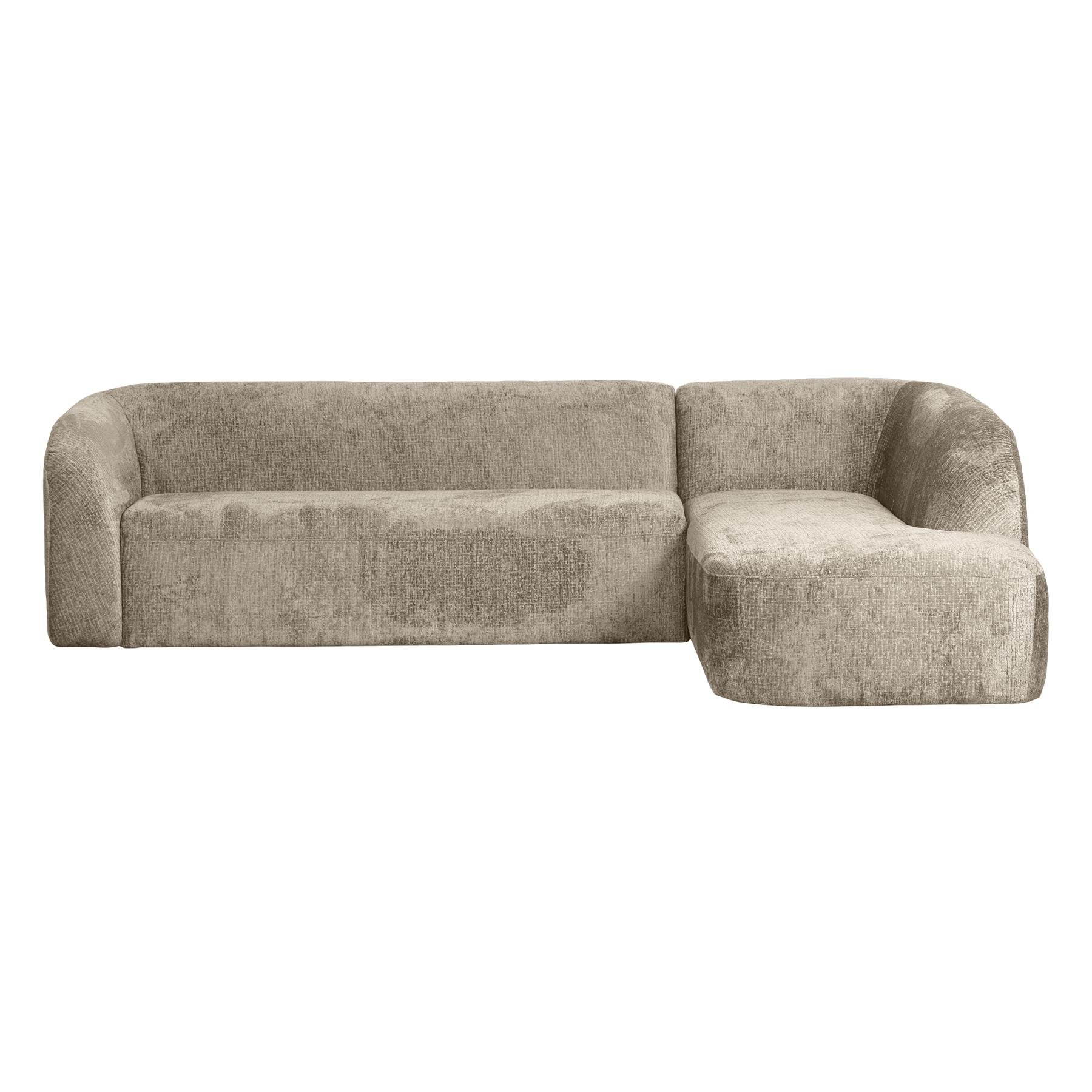 BePureHome Hoekbank Rechts - Velvet - Wheatfield - 77x274x87|225