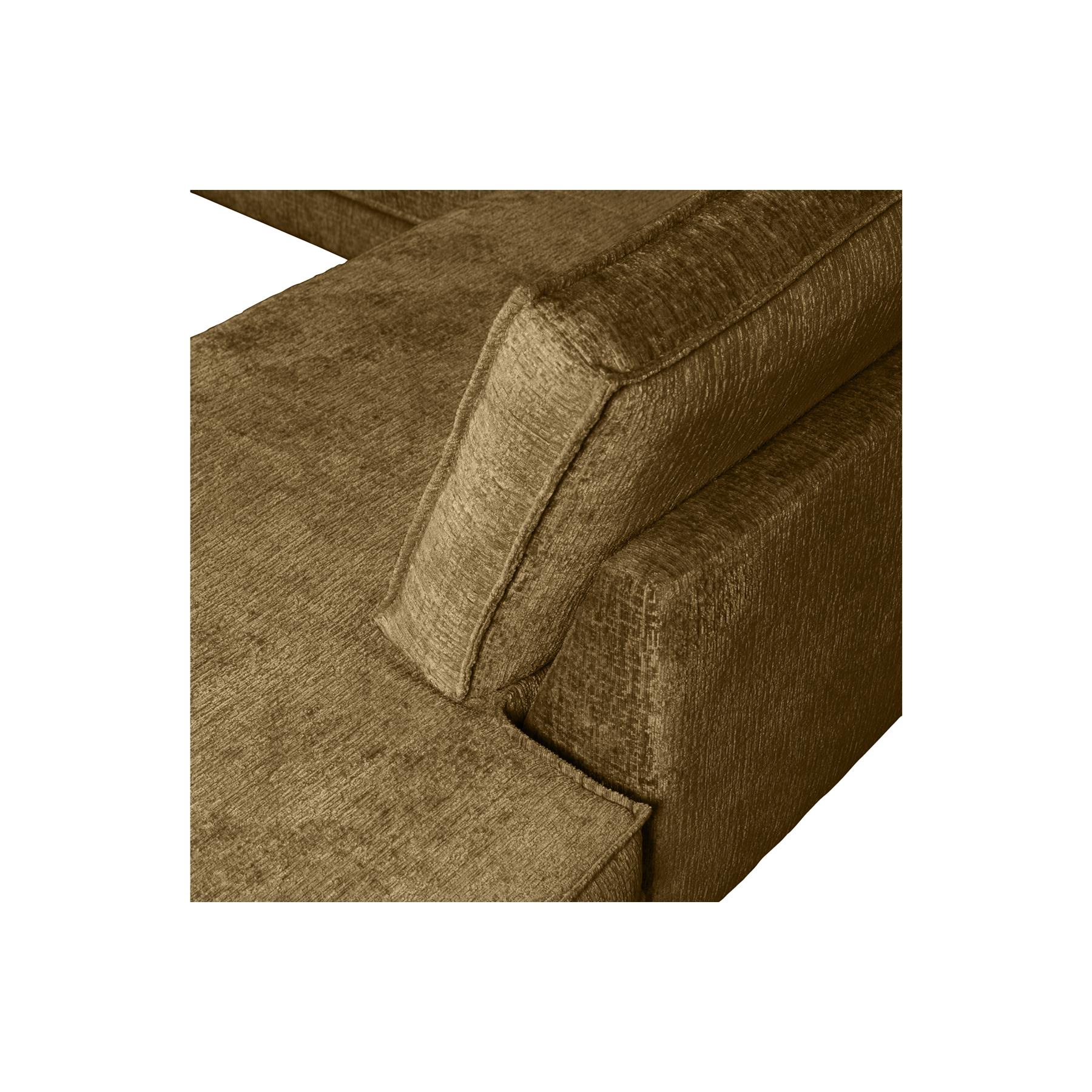 BePureHome Hoekbank Rechts Rodeo - Velvet - Brass - 85x266x213