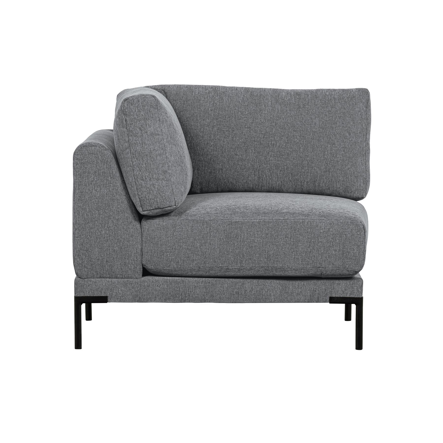 vtwonen Couple Bank Hoekelement - Polyester - Denim Melange