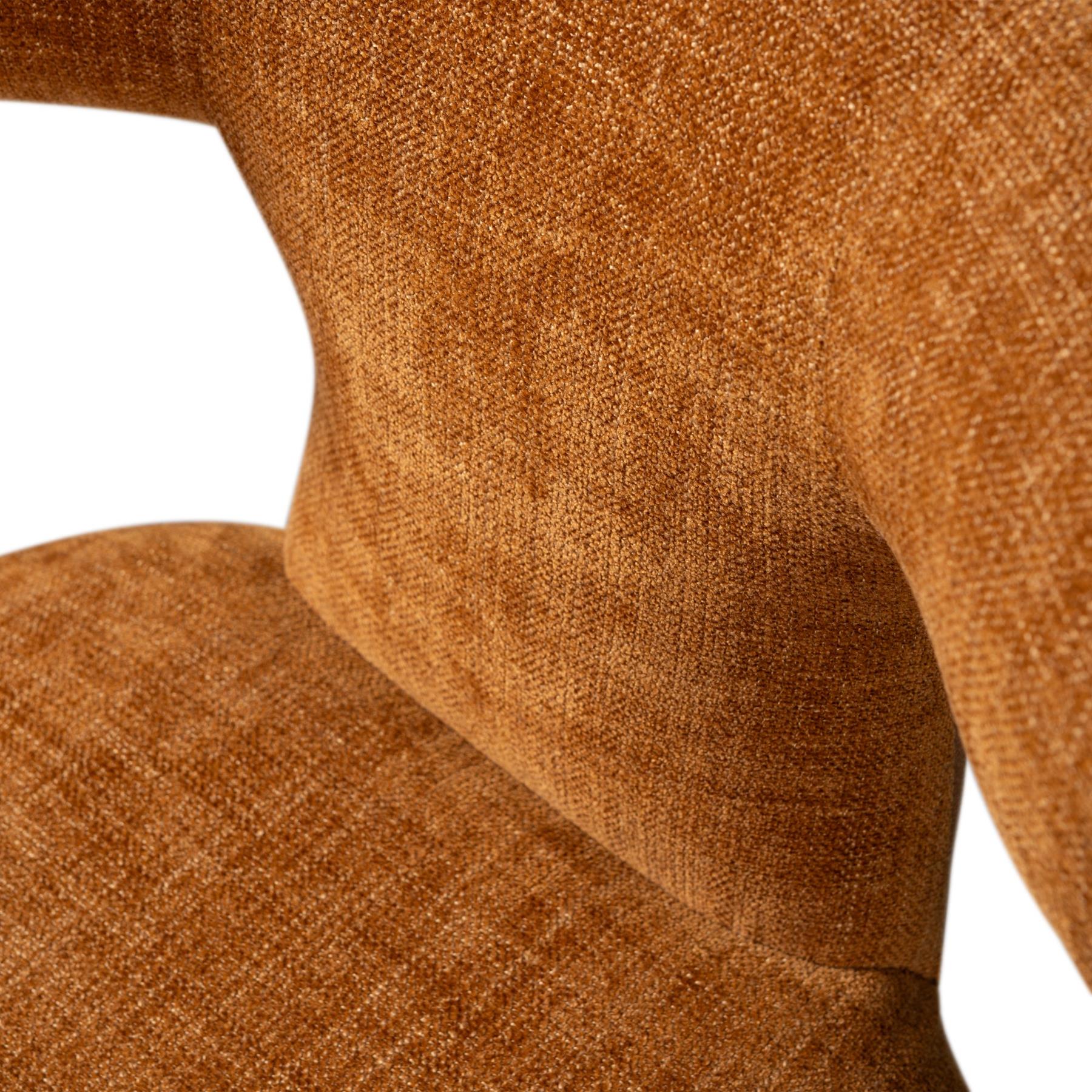 BePureHome Permit Eetkamerstoelen - Polyester - Cinnamon - Set van 2