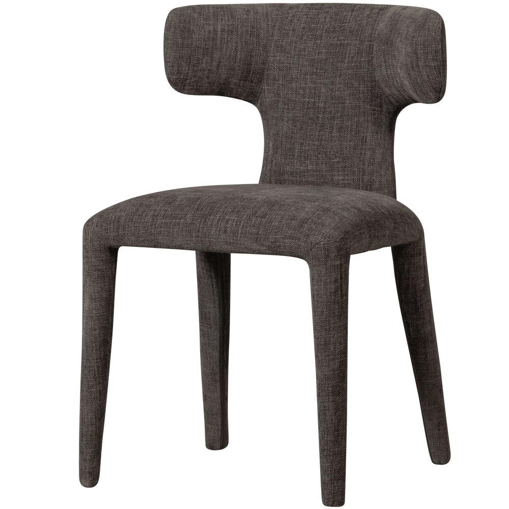 BePureHome Permit Eetkamerstoelen - Polyester - Espresso 
 - Set van 2