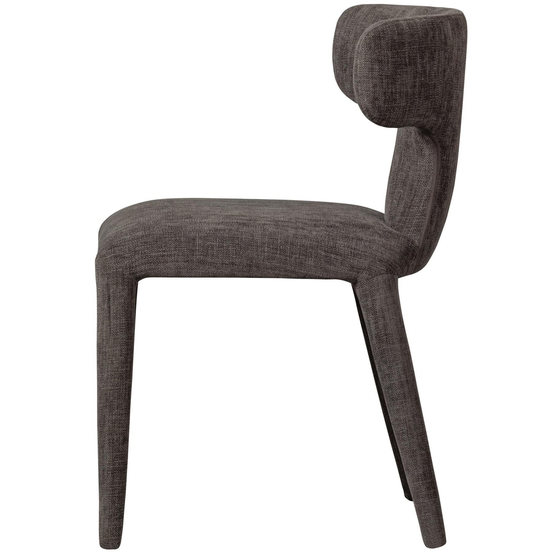 BePureHome Permit Eetkamerstoelen - Polyester - Espresso 
 - Set van 2
