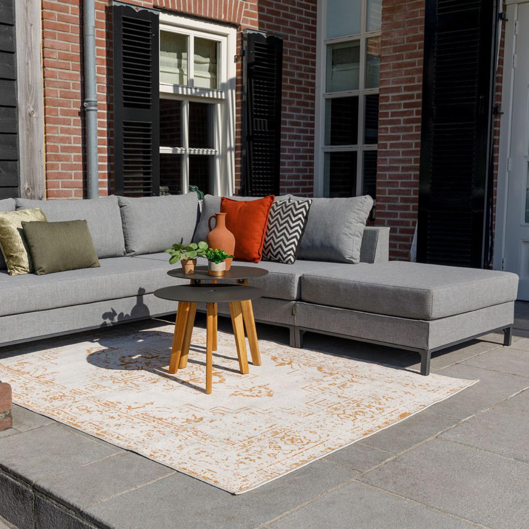Woood Sicilië Loungeset All Weather - Ash Grey - Rechts