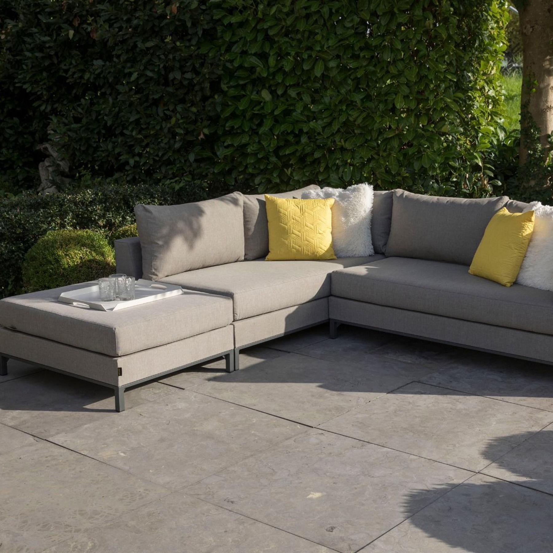 Woood Sicilië Loungeset All Weather - Ash Grey - Links