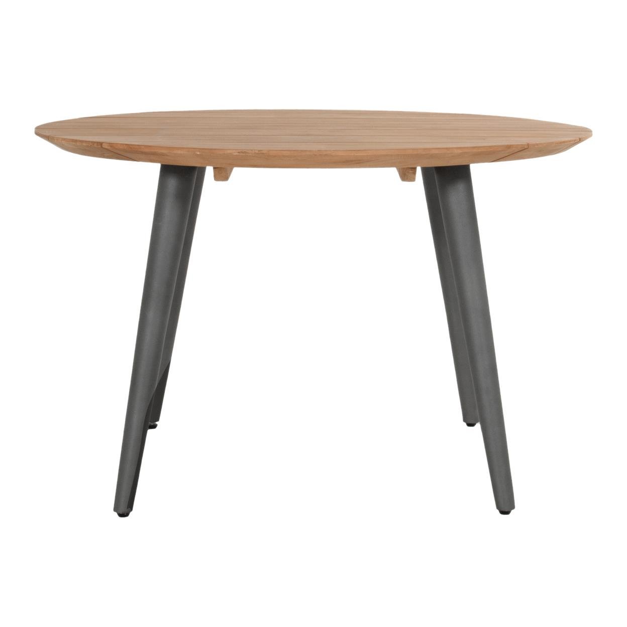 Hartman Sophie Studio Teak Tuintafel Ø 120 cm - Zwarte Poten