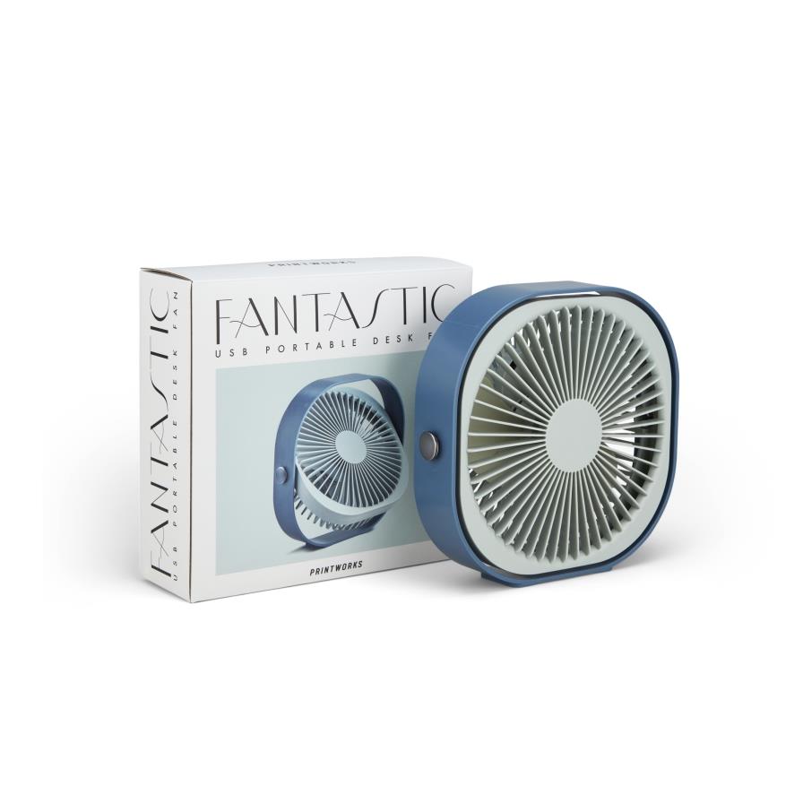 Printworks Tafelventilator - Fantastic - Blauw