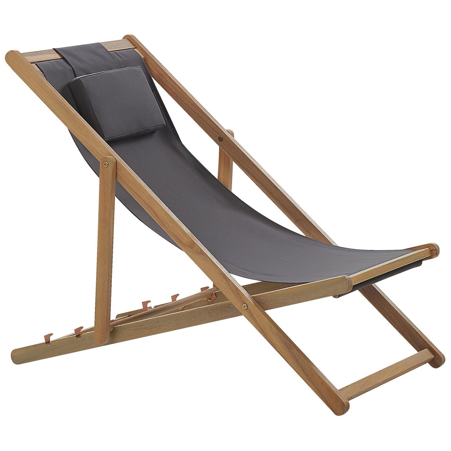 Beliani - AVELLINO - Strandstoel - Grijs - Polyester