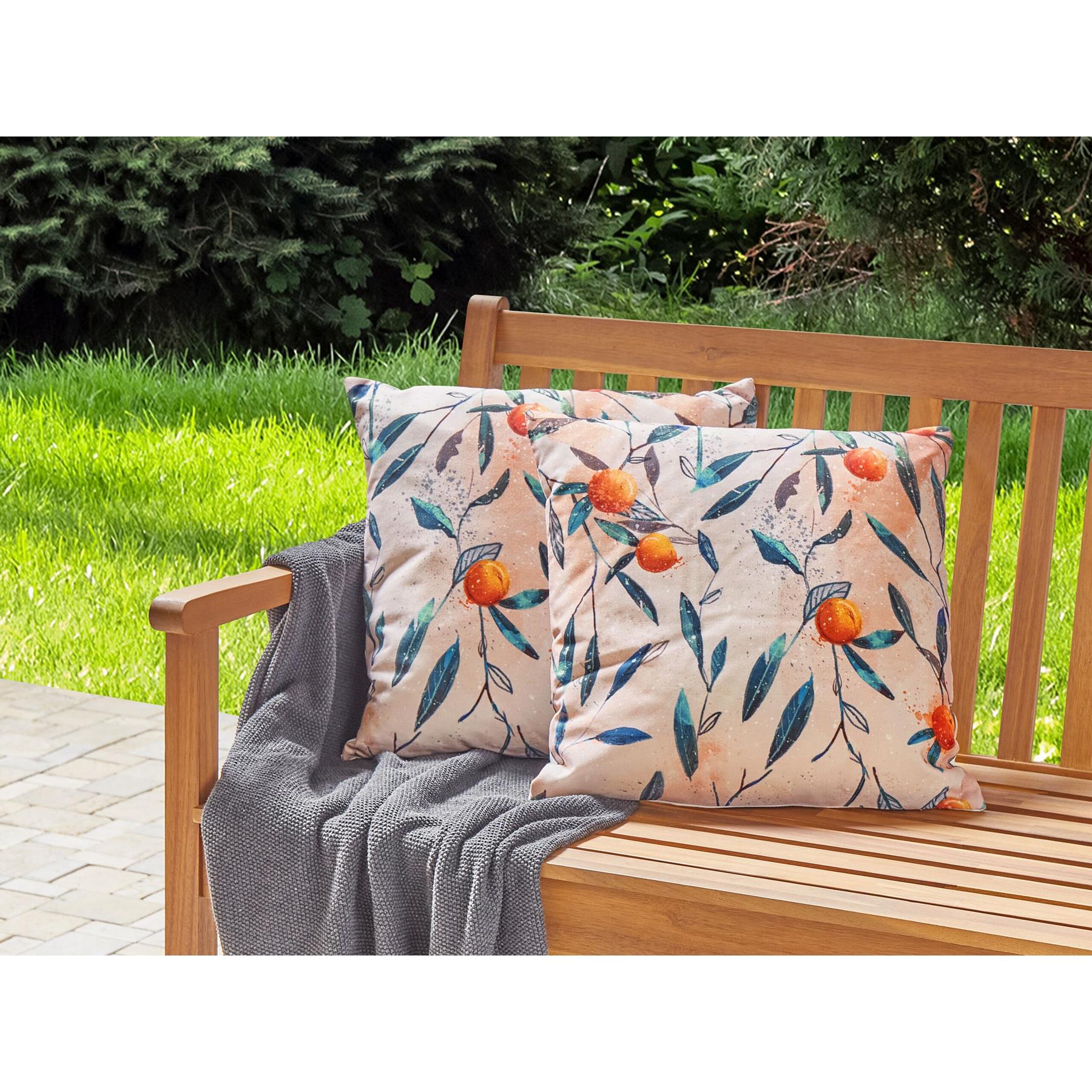 Beliani-PIALPETTA-Tuinkussen set 2-Meerkleurig-45 x 45 cm-Polyester
