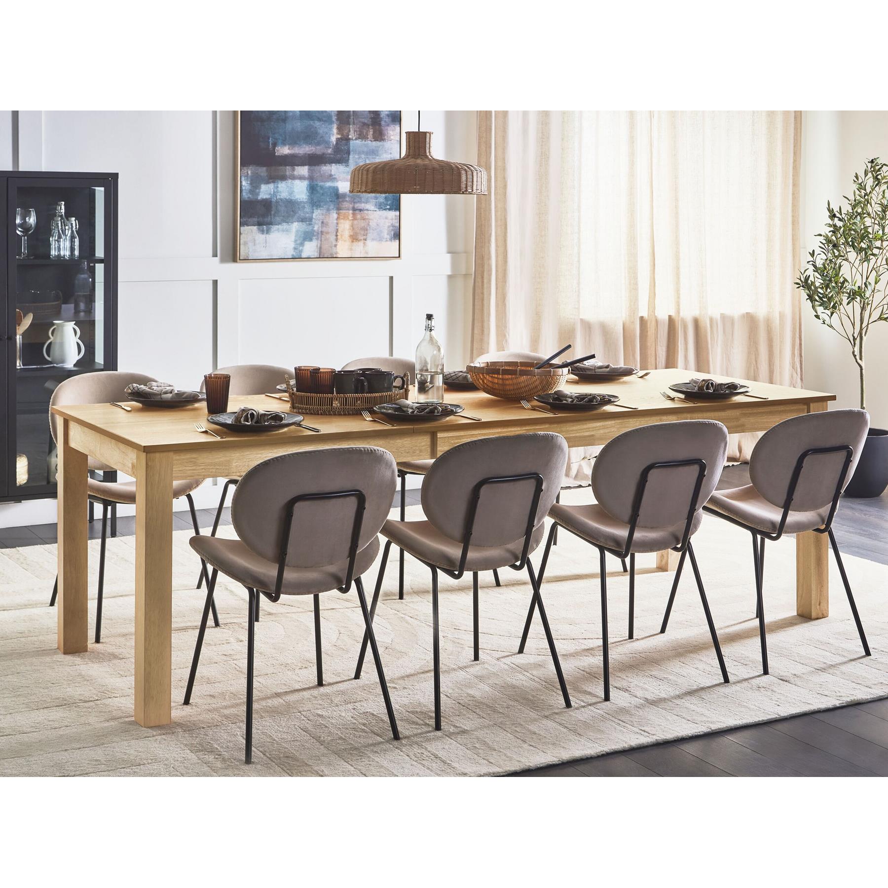 Beliani - MADURA - Uitschuifbare eettafel - Lichthout - MDF kopen? Shop bij  fonQ!