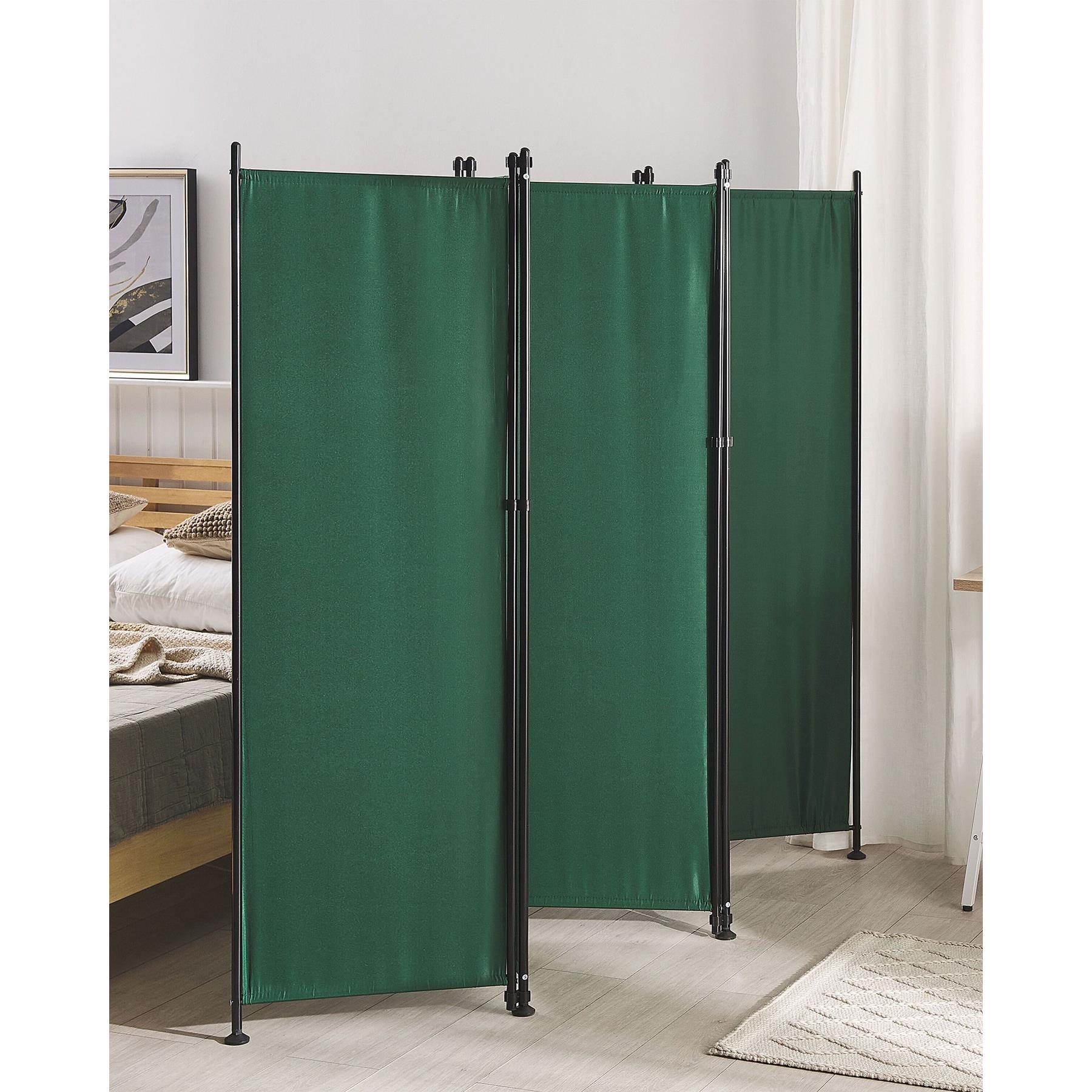 Beliani - NARNI - Kamerscherm - Groen - 270 x 170 cm - Polyester