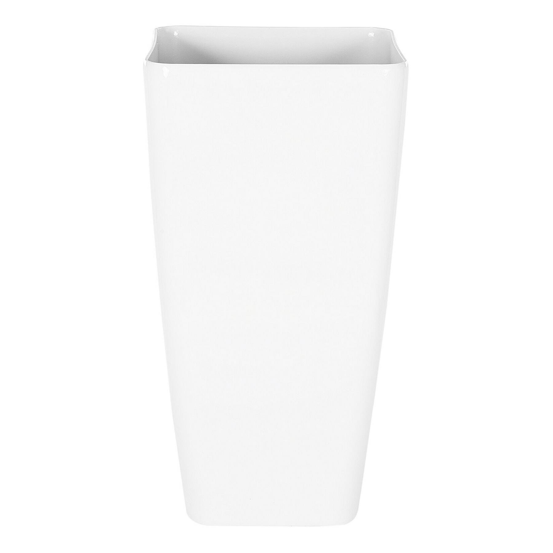 Beliani - MODI - Bloempot - Wit - 30 cm - Stenenmix