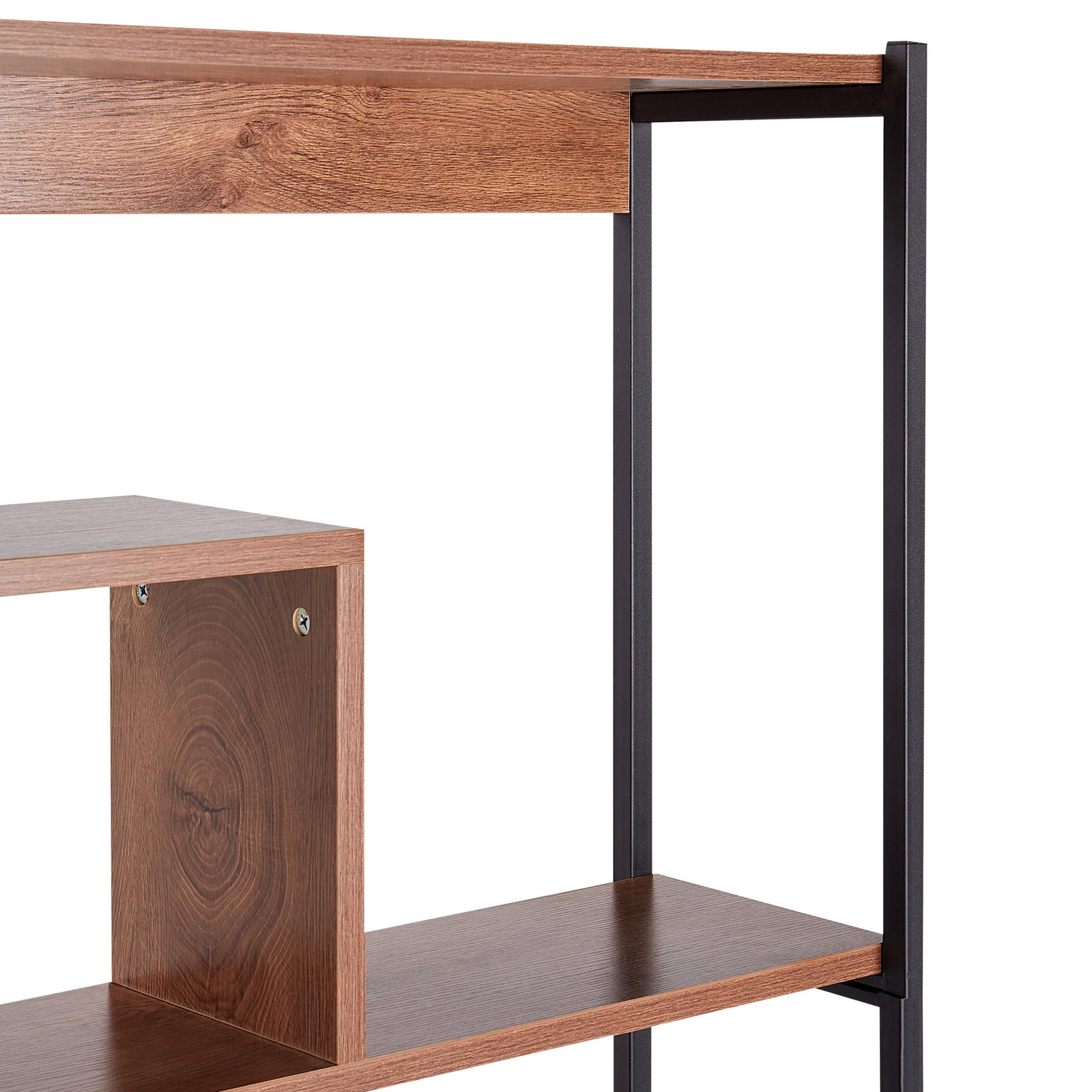Beliani - DAVEN - Boekenkast - Donkere houtkleur - MDF