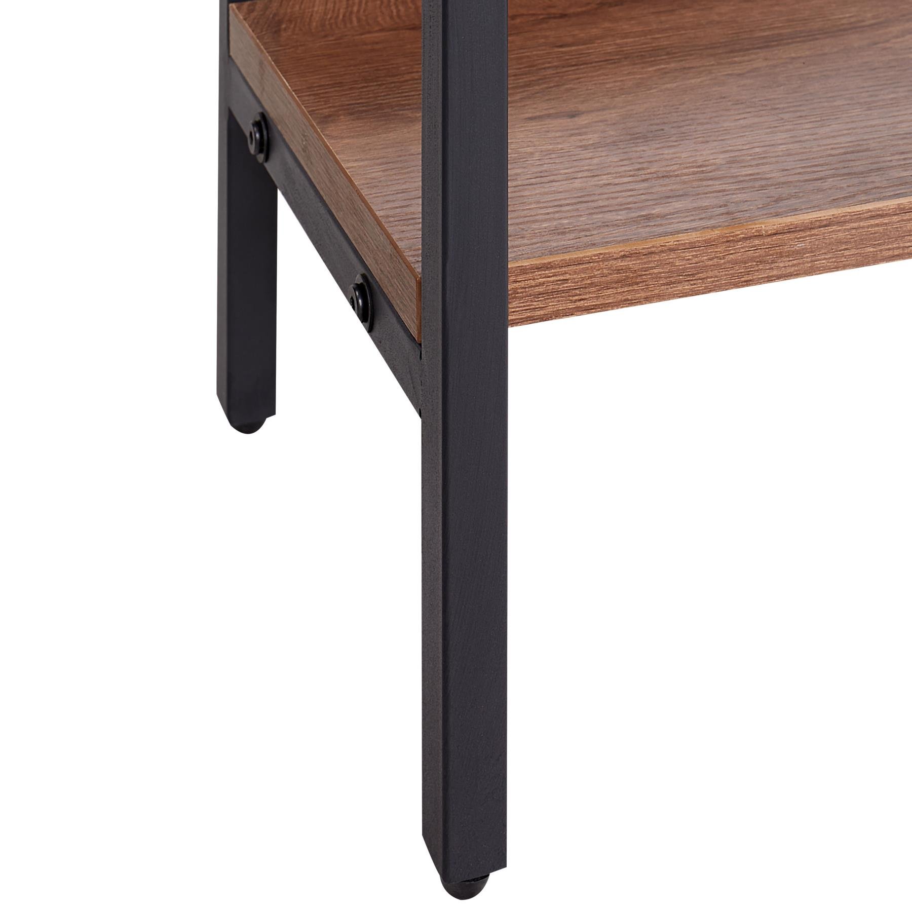 Beliani - DAVEN - Boekenkast - Donkere houtkleur - MDF
