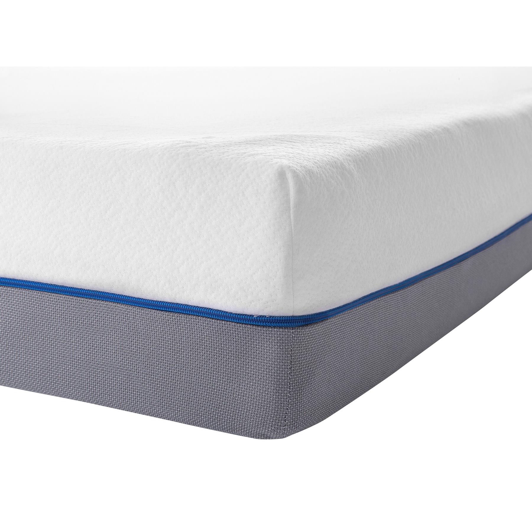 Beliani - GLEE - Traagschuimmatras - Grijs - 180 x 200 cm - Polyester