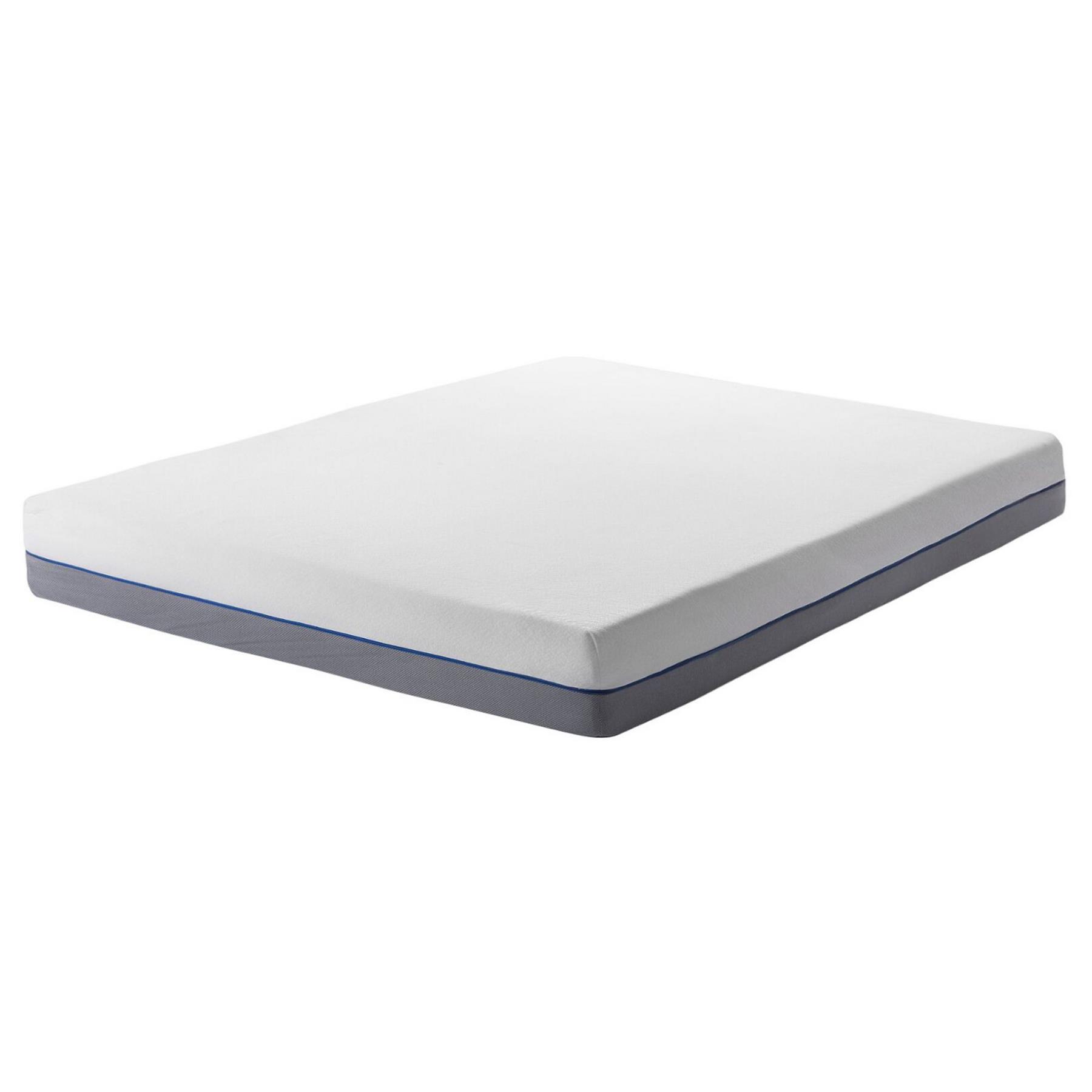 Beliani-GLEE -Traagschuimmatras Stevig-Grijs-160 x 200 cm-Polyester