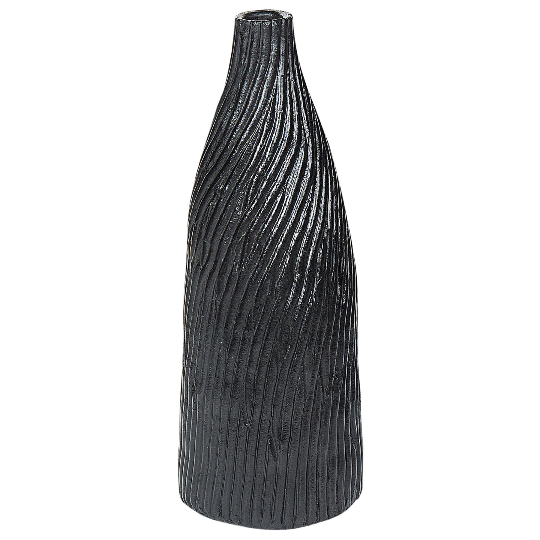 Beliani - FLORENTIA - Decoratieve vaas - Zwart - Terracotta