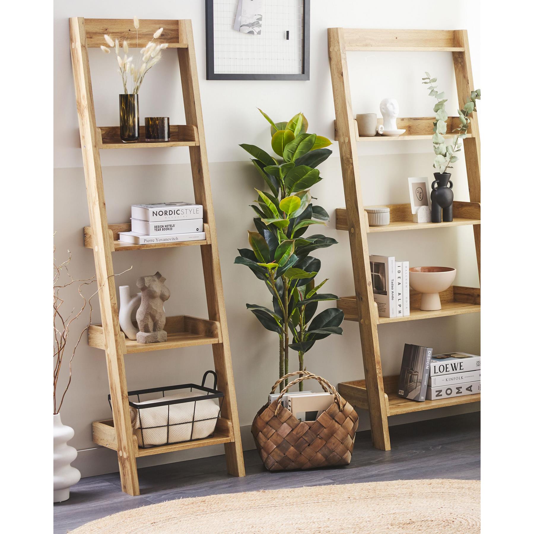 Beliani - MOBILE DUO - Boekenkast - Lichte houtkleur - MDF