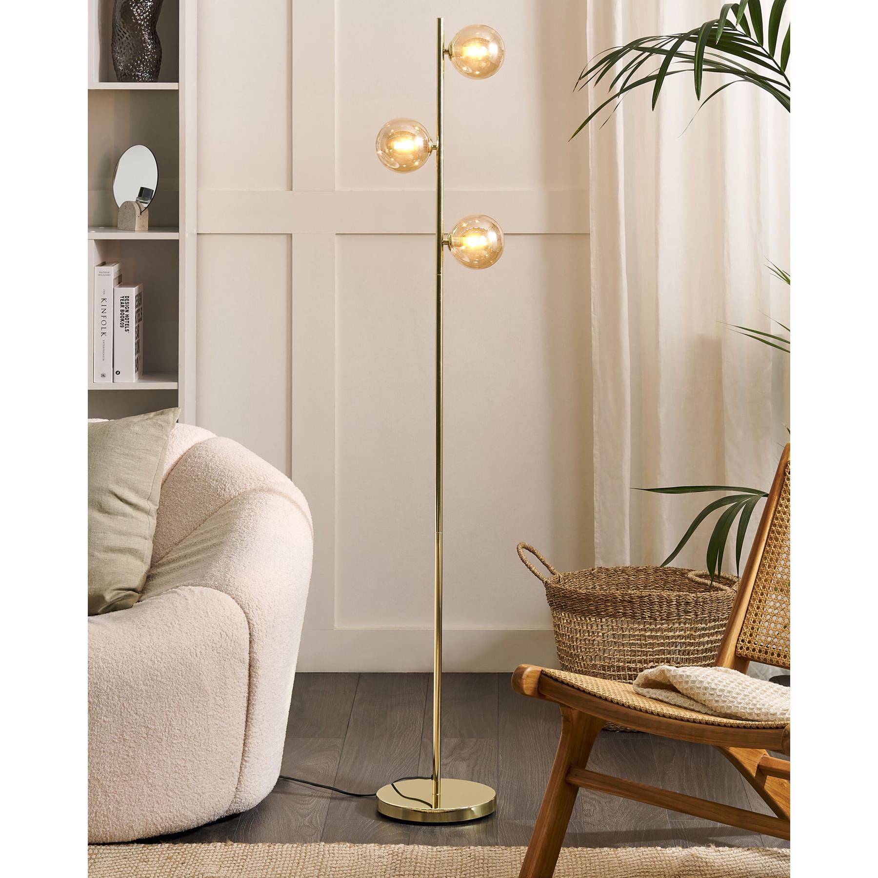 Beliani - RAMIS - Staande lamp - Goud - Staal