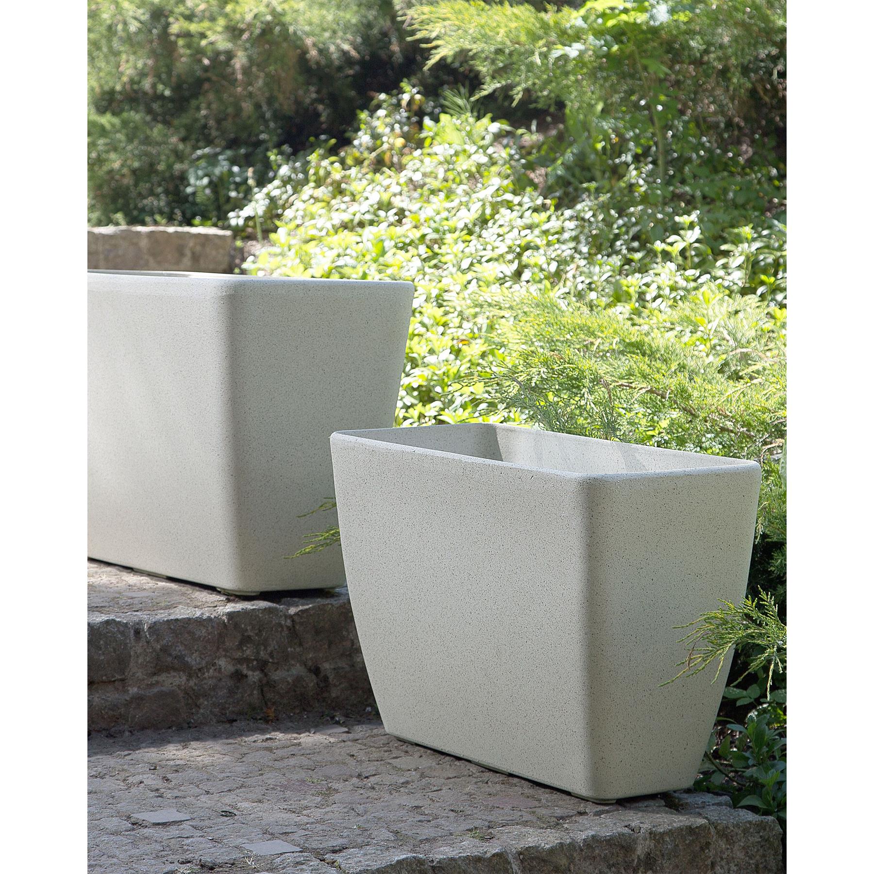 Beliani - BARIS - Plantenbak - Lichtbeige - 60 cm - Stenenmix