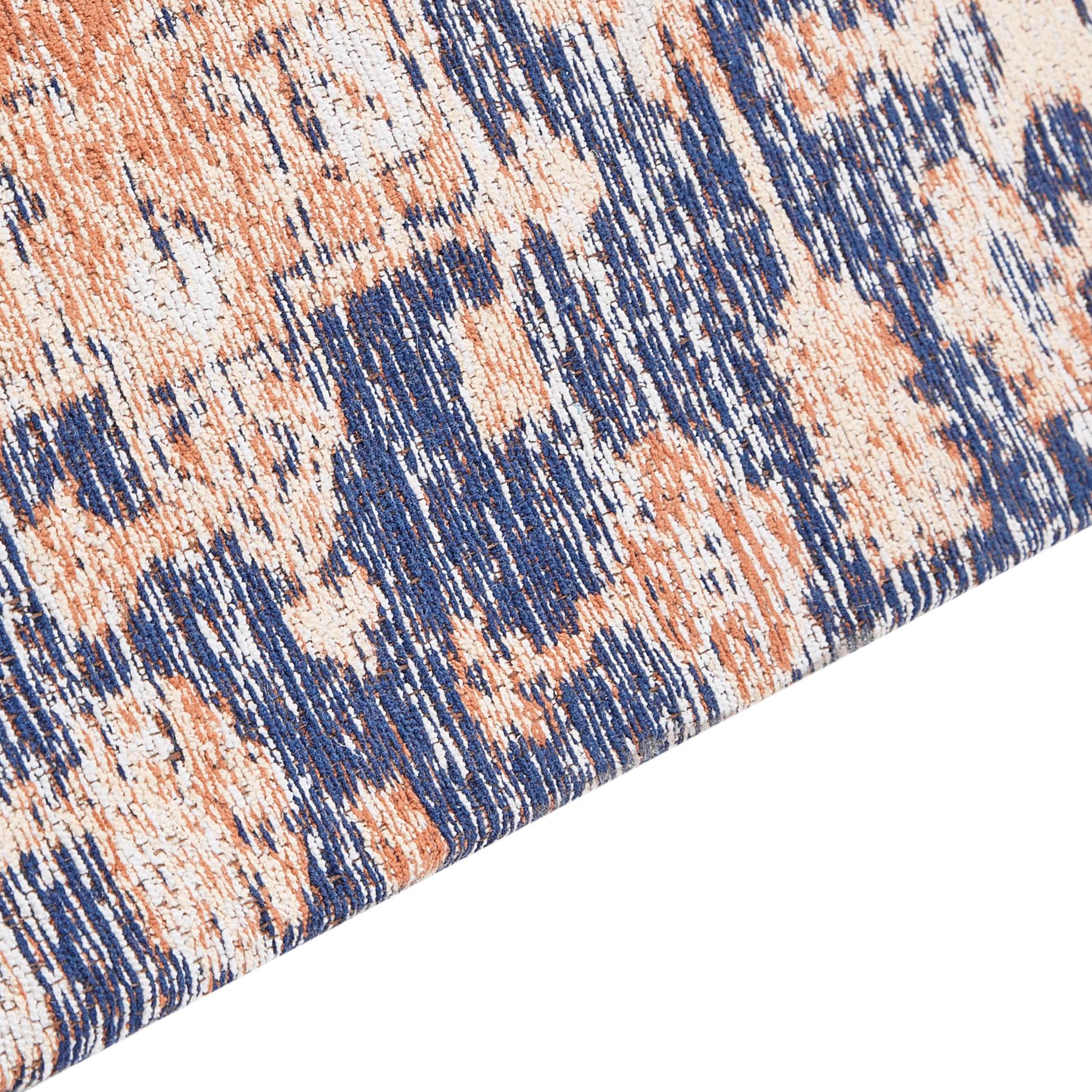 Beliani - KURIN - Vloerkleed - Blauw|Rood - 200 x 300 cm - Katoen