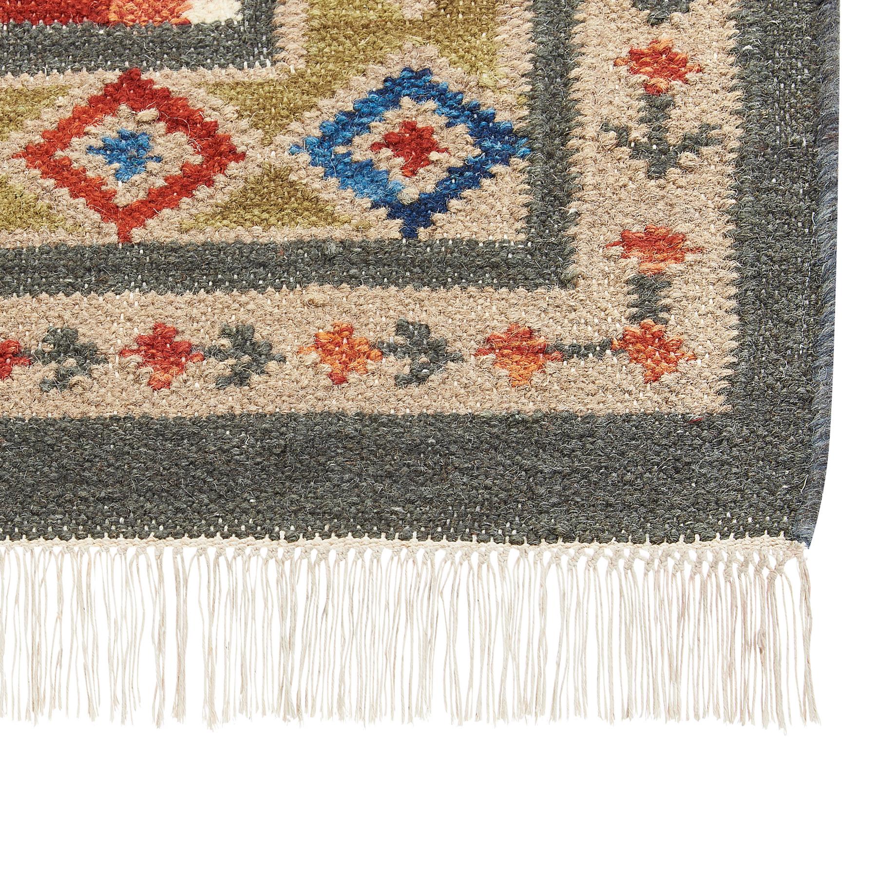 Beliani-URTSADZOR-Kelim vloerkleed-Multicolor-80 x 300 cm-Wol