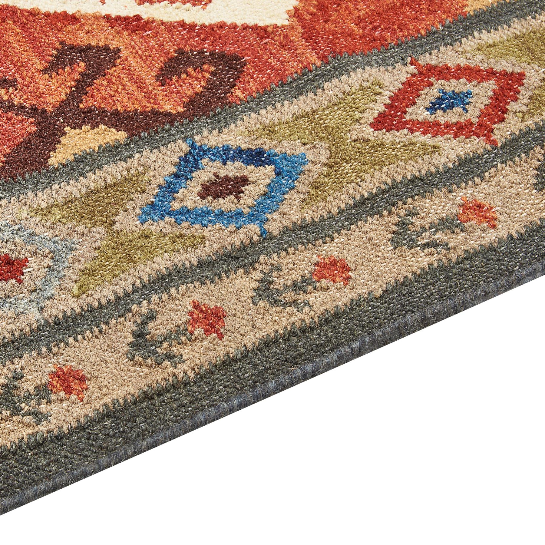 Beliani-URTSADZOR-Kelim vloerkleed-Multicolor-80 x 300 cm-Wol