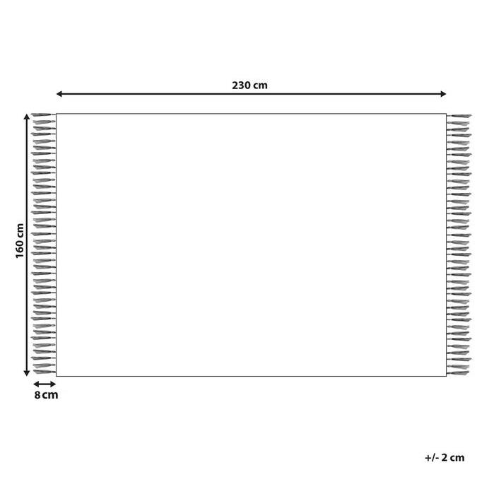 Beliani-AKNALICH-Kelim vloerkleed-Multicolor-160 x 230 cm-Wol