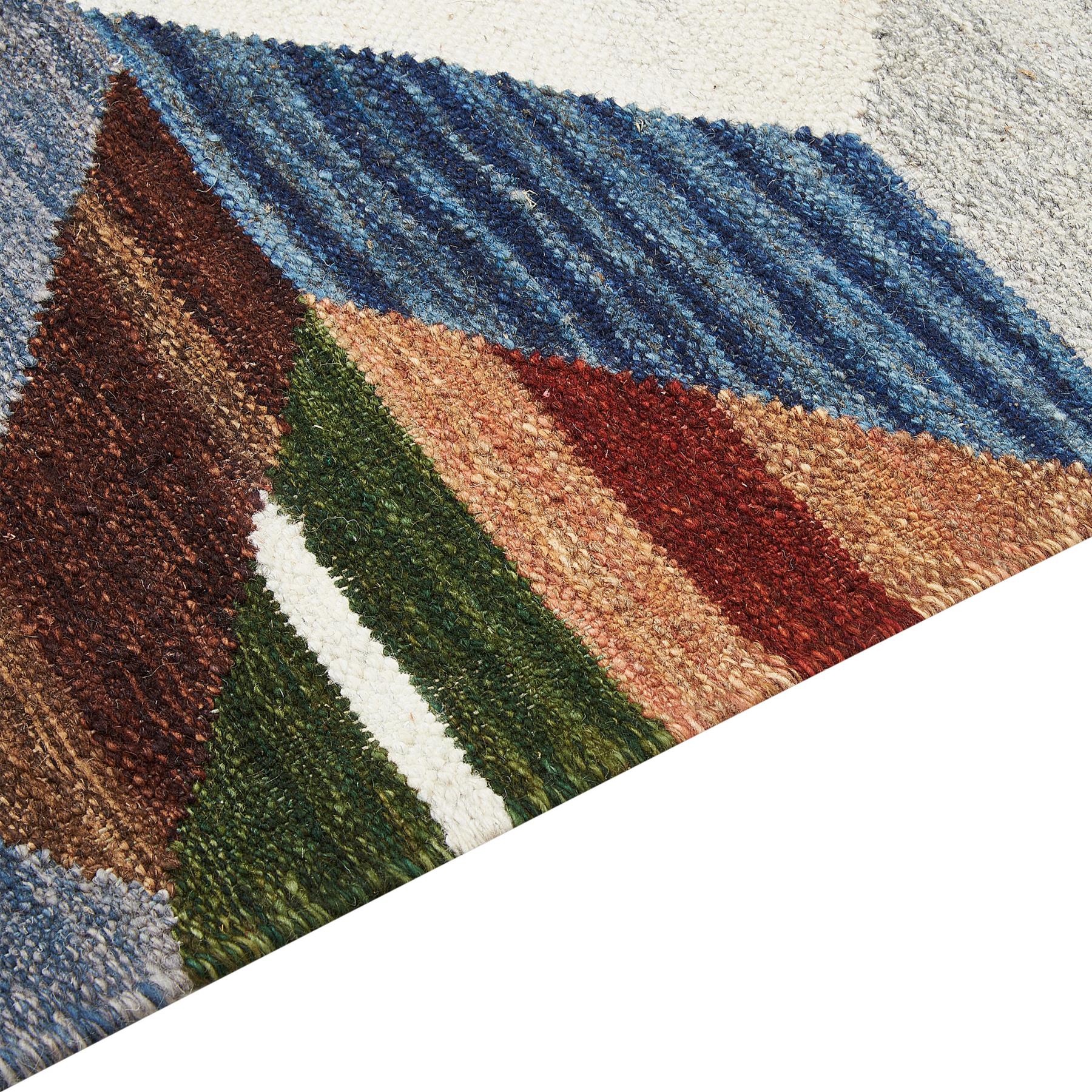 Beliani-KANAKERAVAN-Kelim vloerkleed-Multicolor-160 x 230 cm-Wol