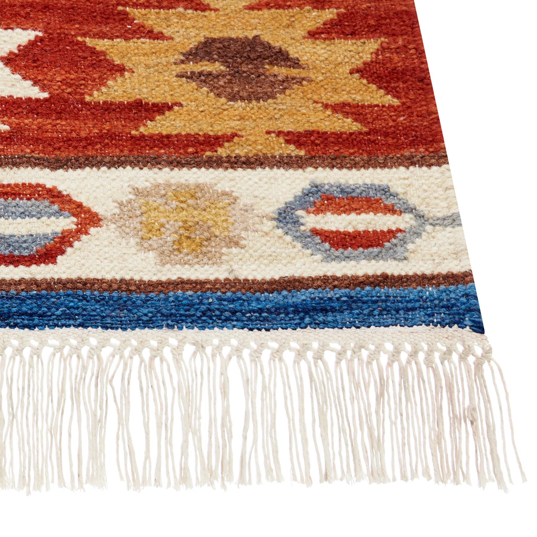 Beliani - JRARAT - Kelim vloerkleed - Multicolor - 80 x 150 cm - Wol