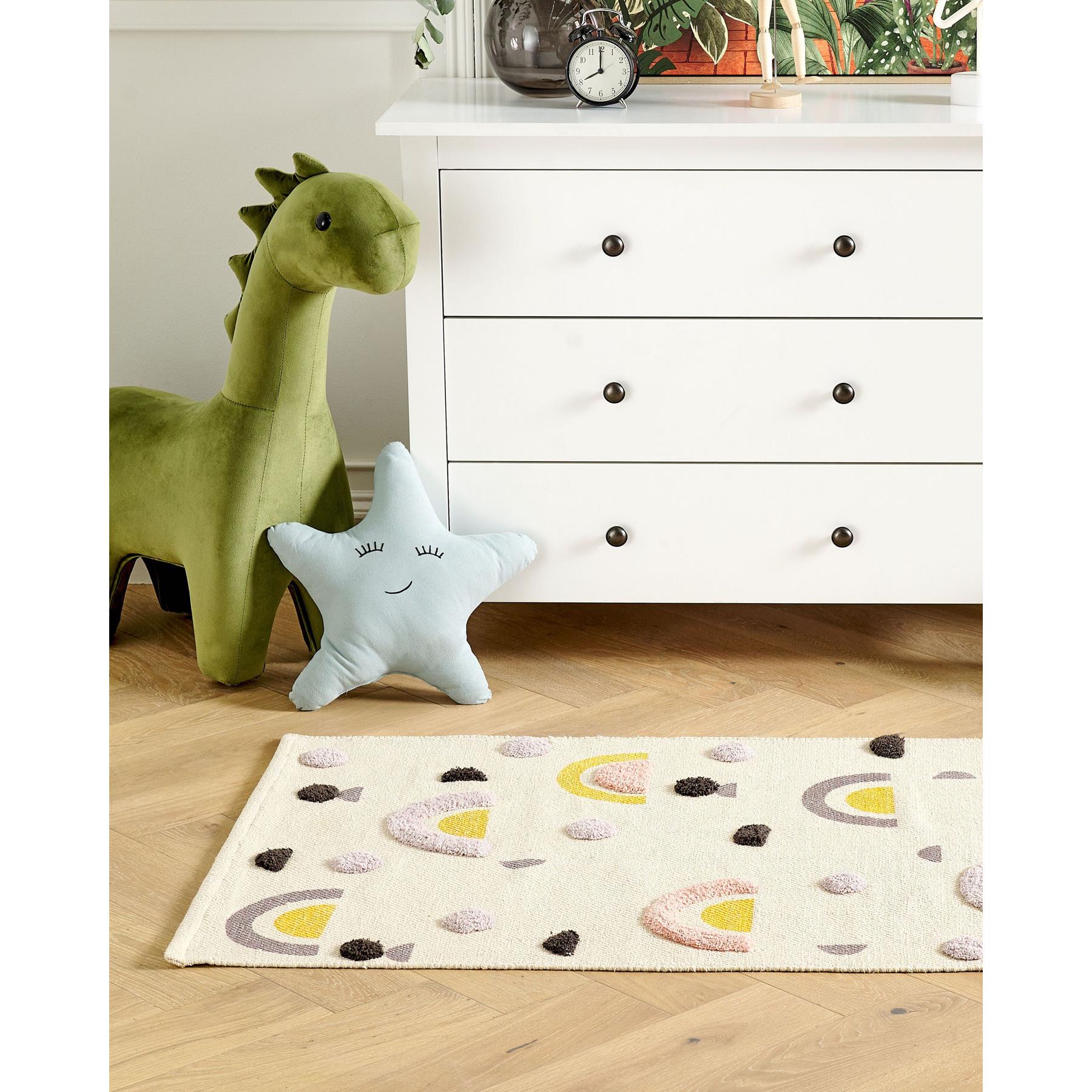 Beliani - CURUP - Vloerkleed - Multicolor - Katoen