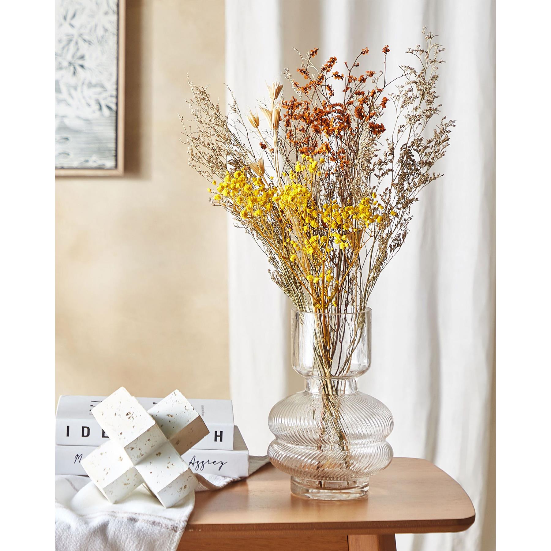 Beliani - CARTAYA - Droogbloemen boeket - Natuurlijk - Droogbloemen