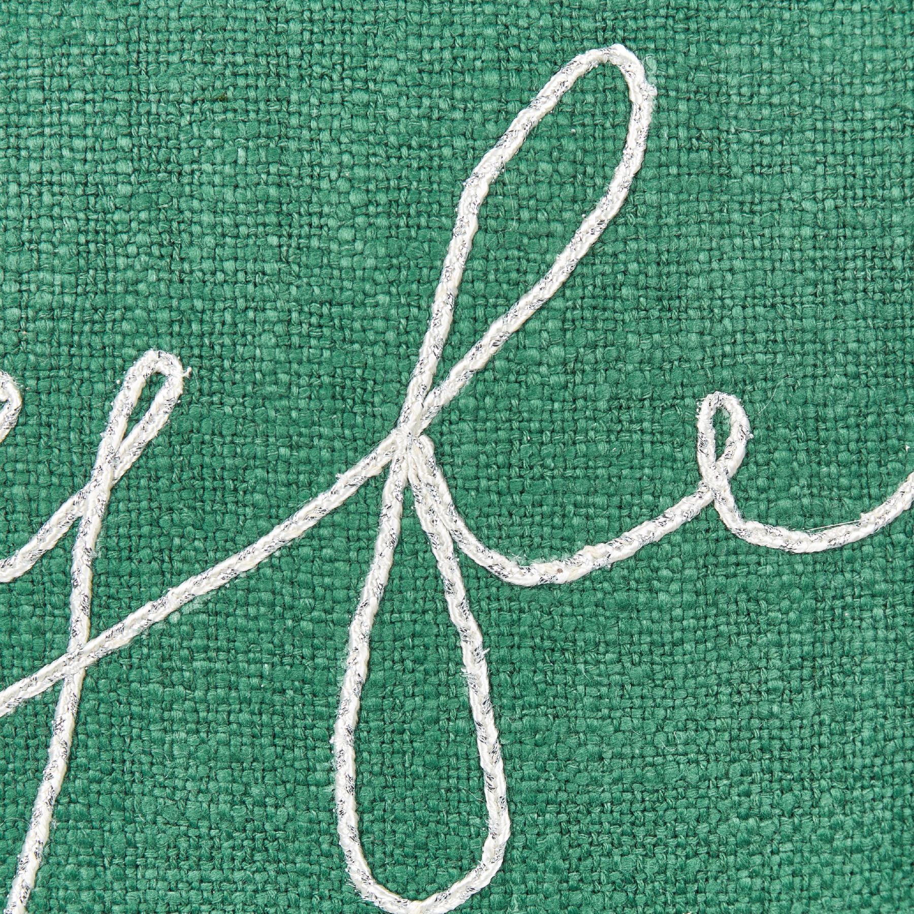 Beliani - ELETTARIA - Sierkussen - Groen - Katoen