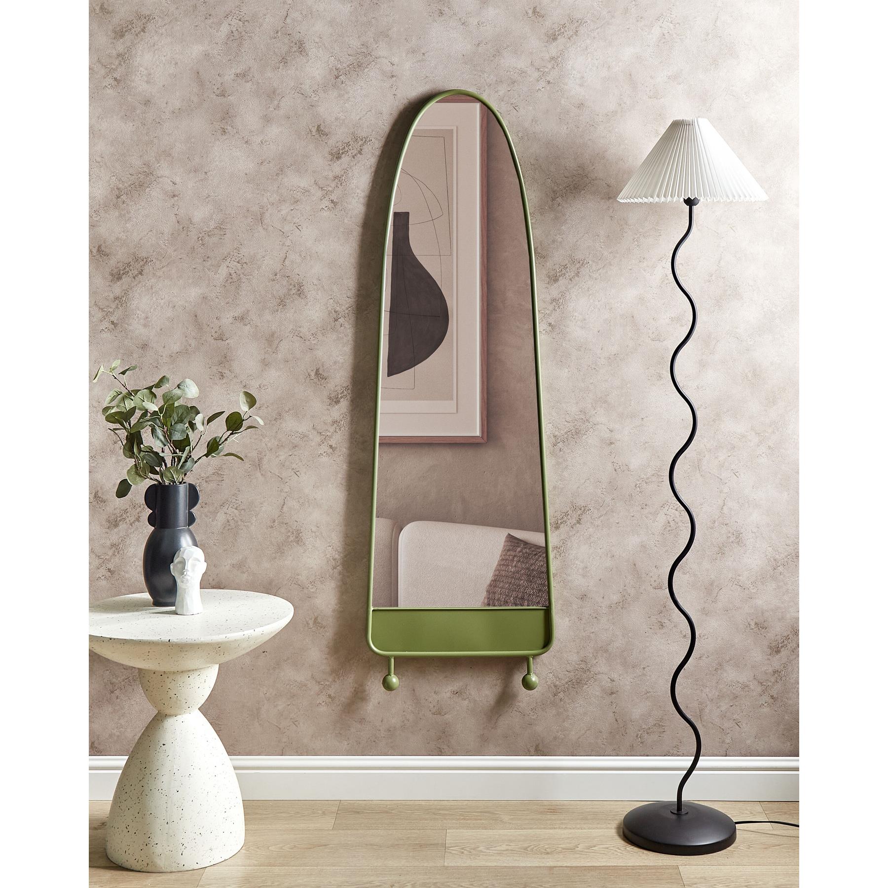 Beliani - PARNAY - Wandspiegel - Groen - 45 x 146 cm - Metaal
