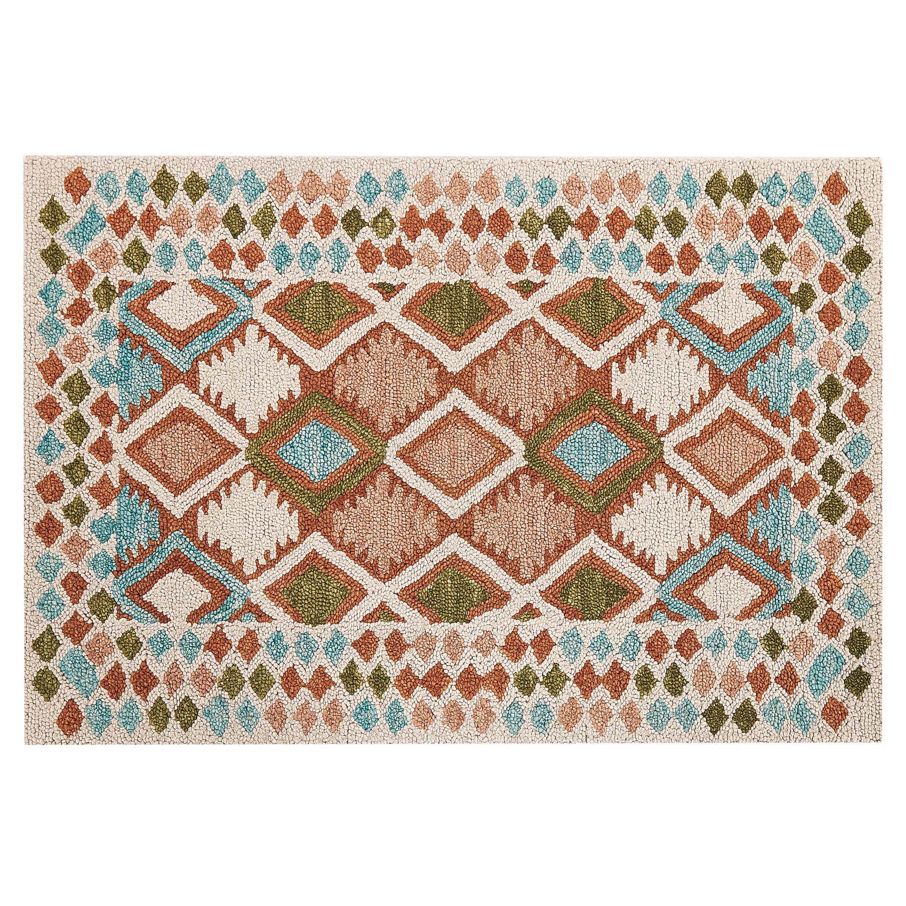 Beliani - ERMENEK - Vloerkleed - Multicolor - 140 x 200 cm - Wol