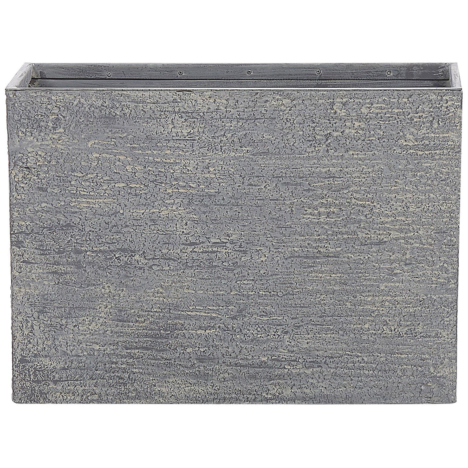Beliani - EDESSA - Plantenbak - Grijs - 80 cm - Stenenmix