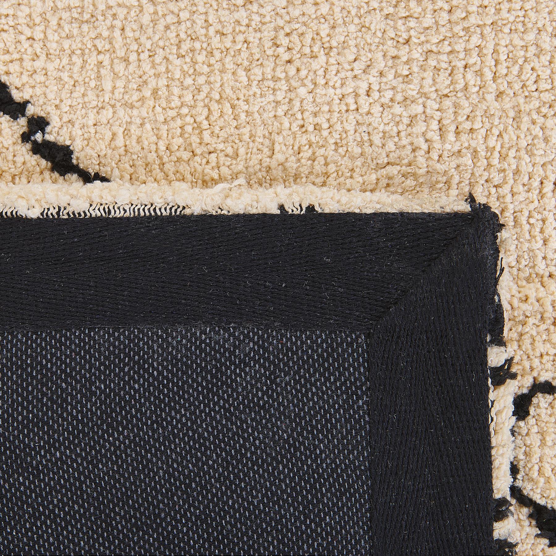Beliani-MUTKI -Shaggy vloerkleed-Beige-140 x 200 cm-Polyester