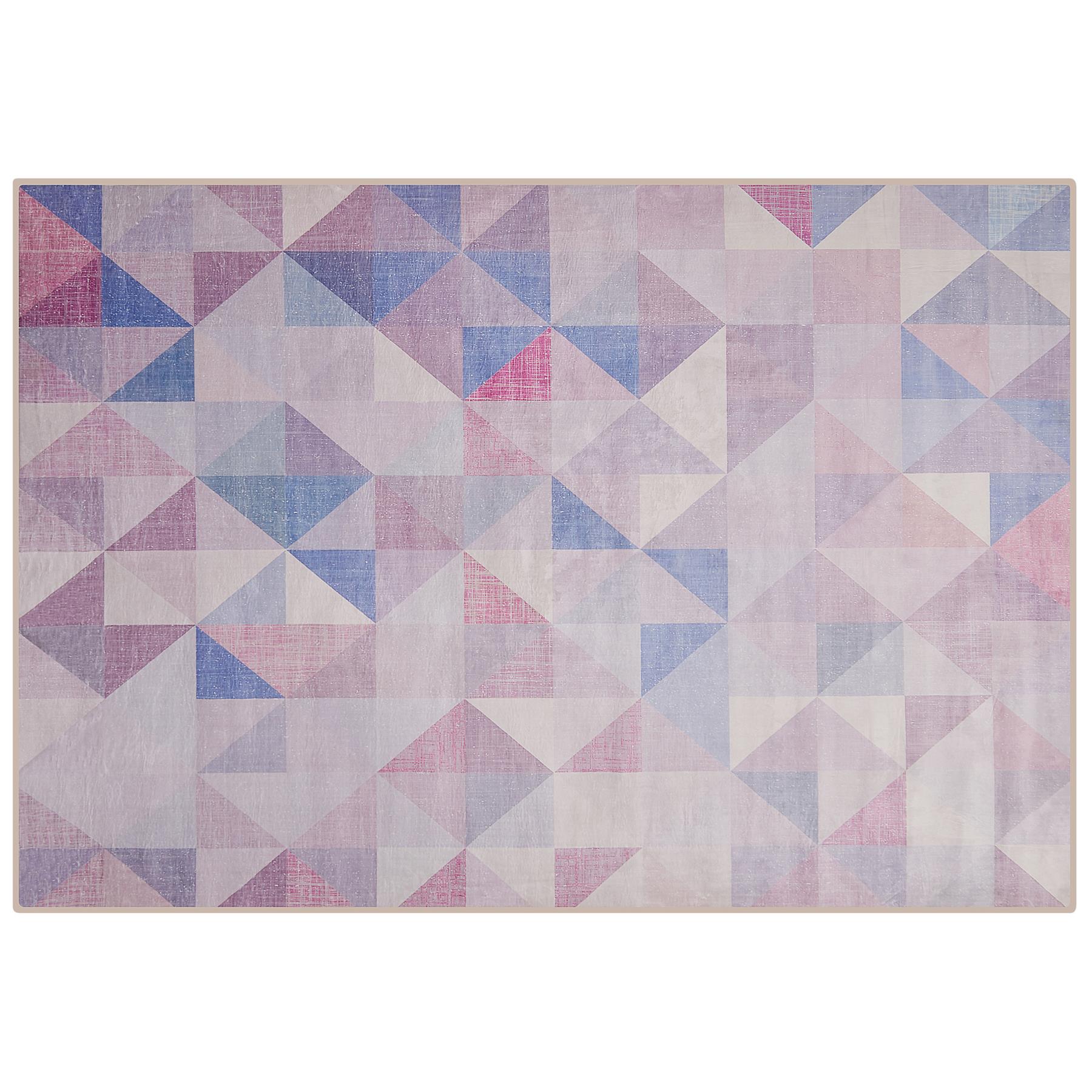 Beliani-KARTEPE-Laagpolig vloerkleed-Multicolor-160 x 230 cm-Polyester