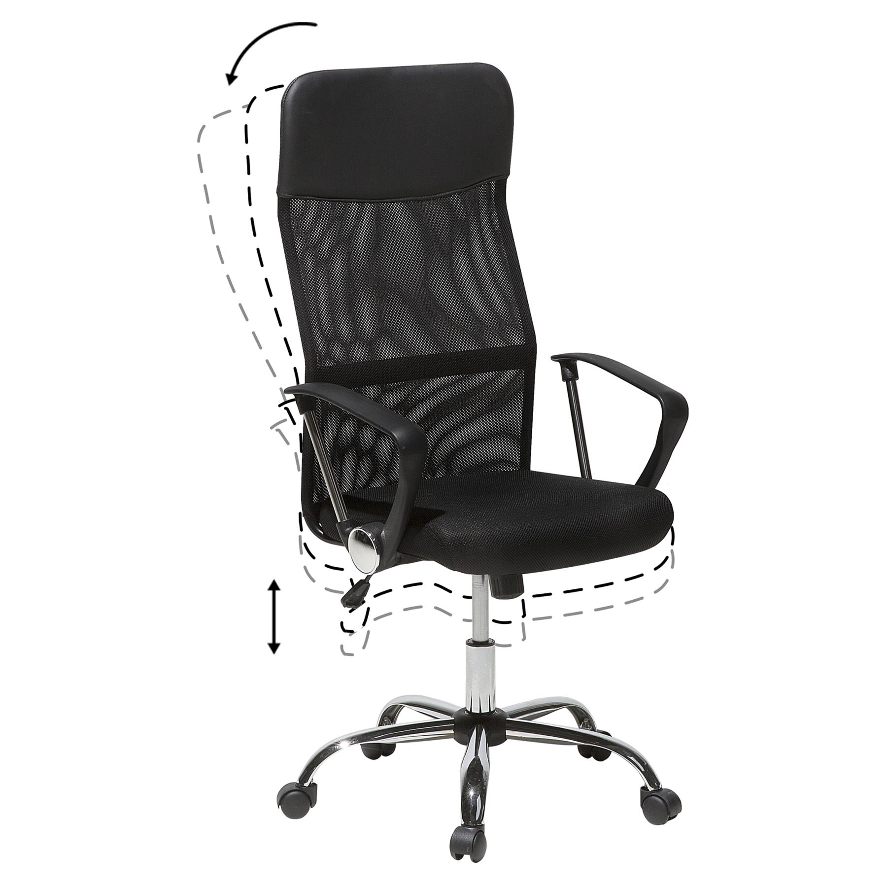 Beliani - DESIGN - Bureaustoel - Zwart - Polyester