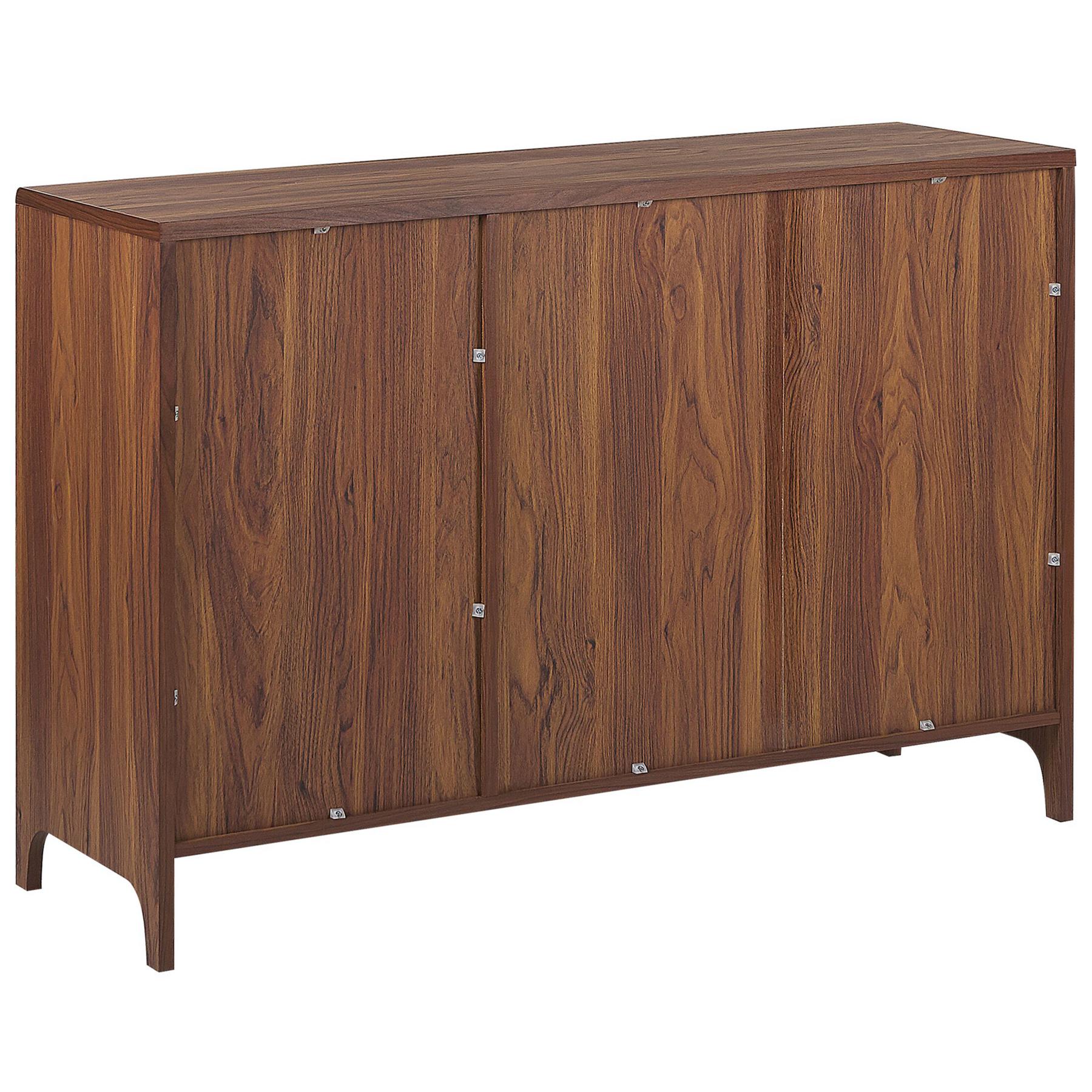 Beliani - MEDFORT - Sideboard - Donkere houtkleur - Vezelplaat