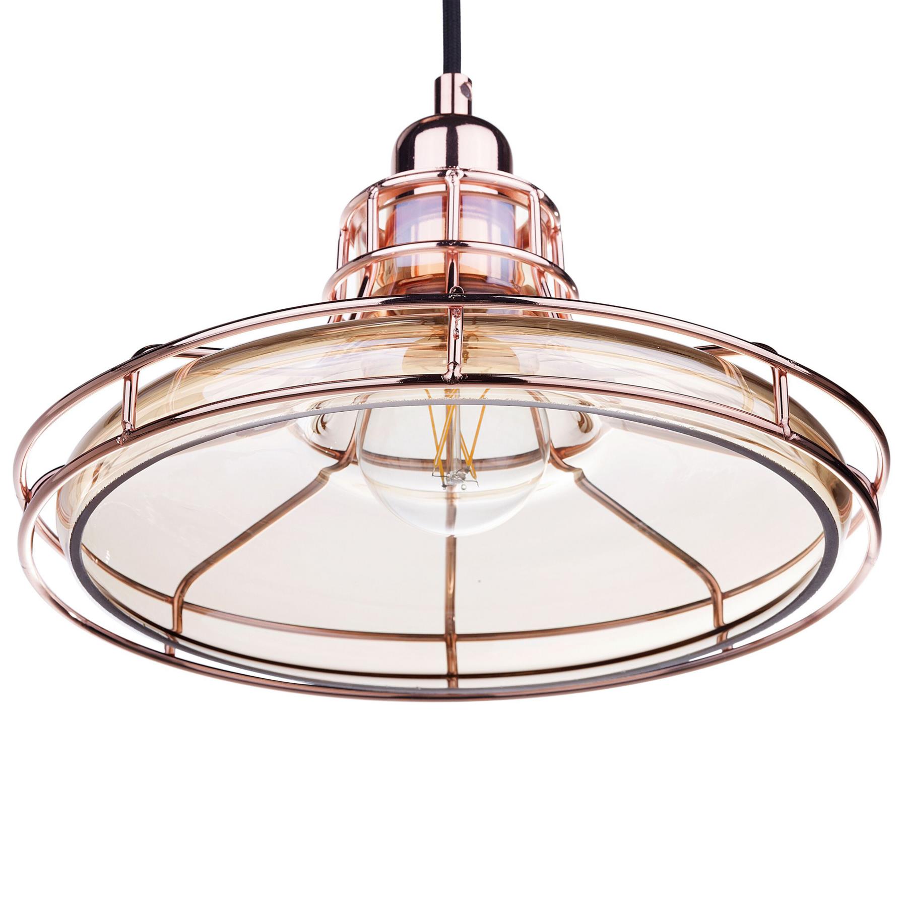 Beliani - TORRE - Hanglamp - Koper - Glas