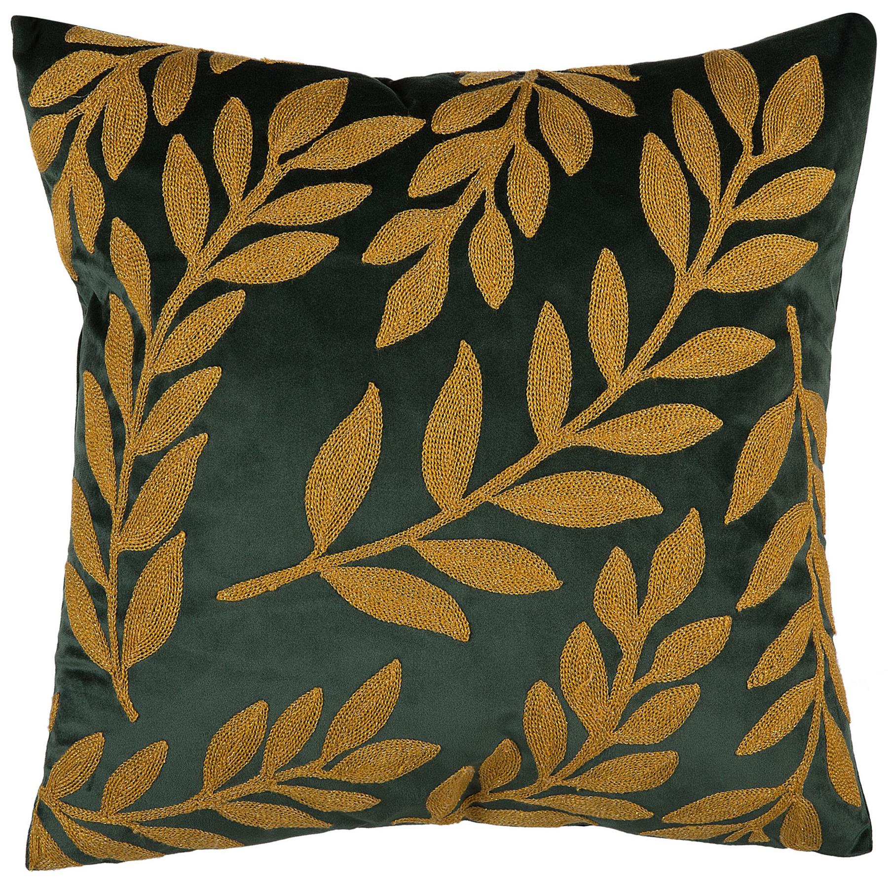 Beliani-MISTLETOE -Sierkussen set van 2-Groen-45 x 45 cm-Fluweel