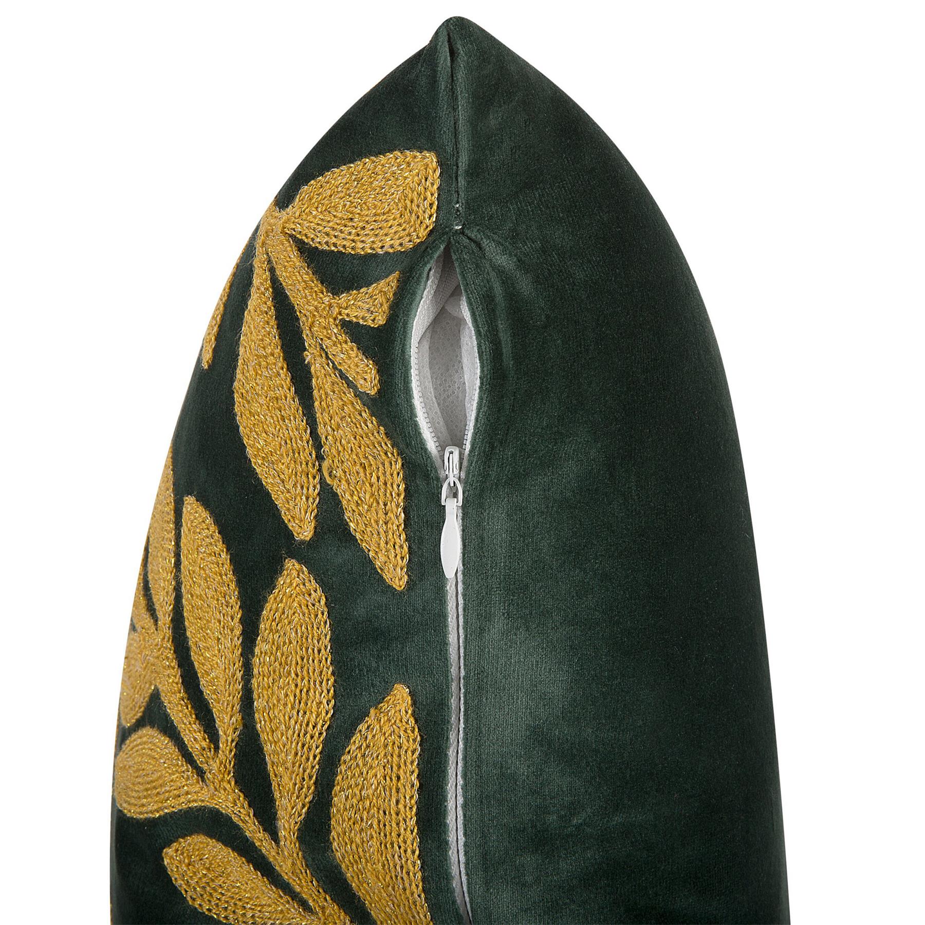 Beliani-MISTLETOE -Sierkussen set van 2-Groen-45 x 45 cm-Fluweel