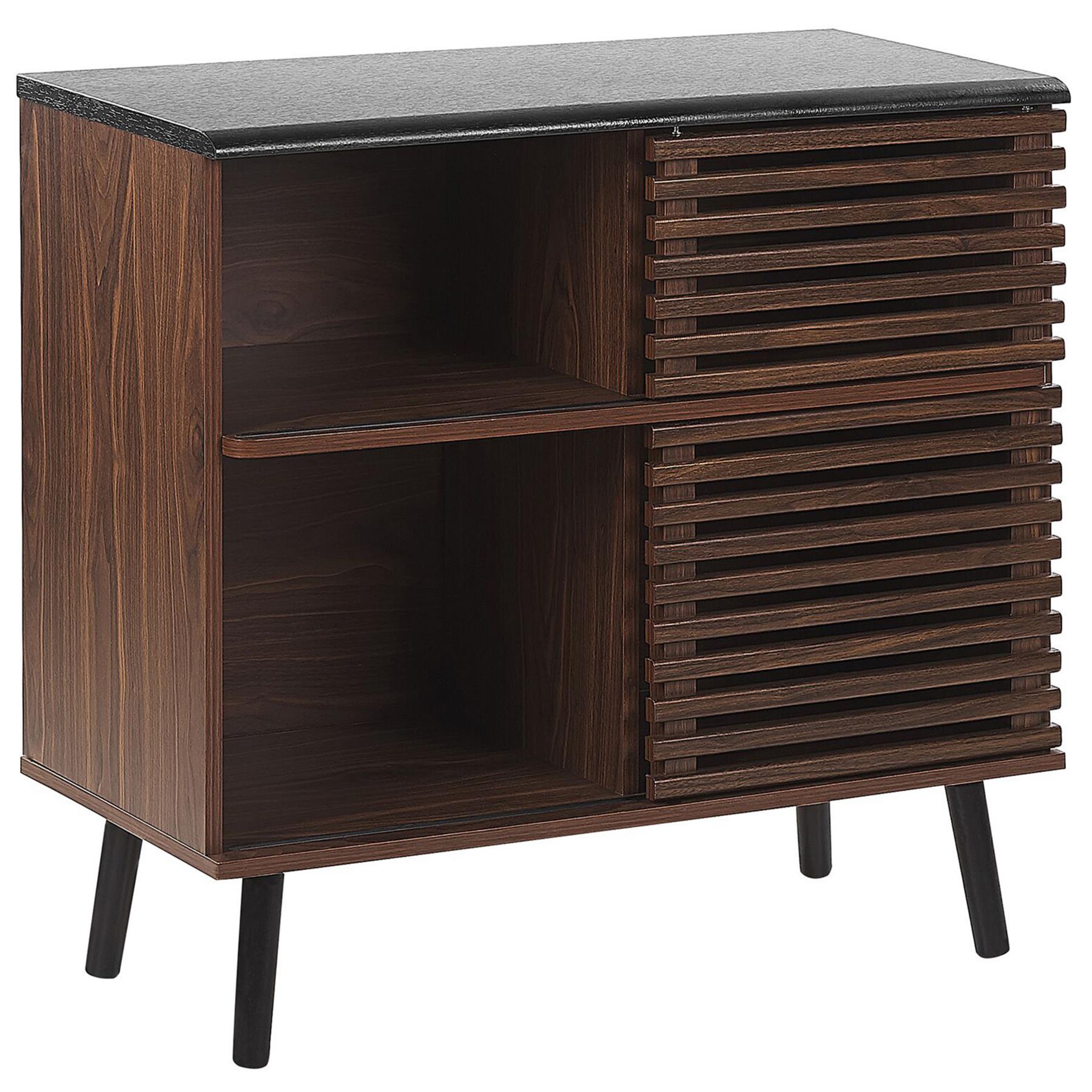Beliani - PERTH - Sideboard - Donkere houtkleur - MDF